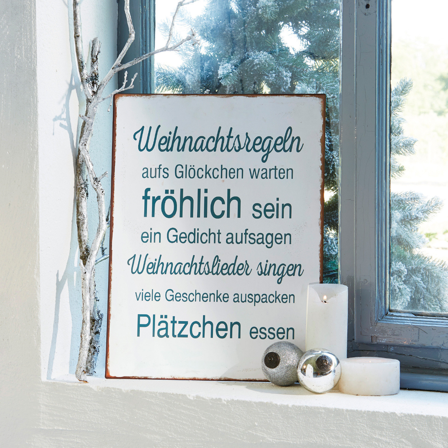 Deko-Schild Weihnachtszeit