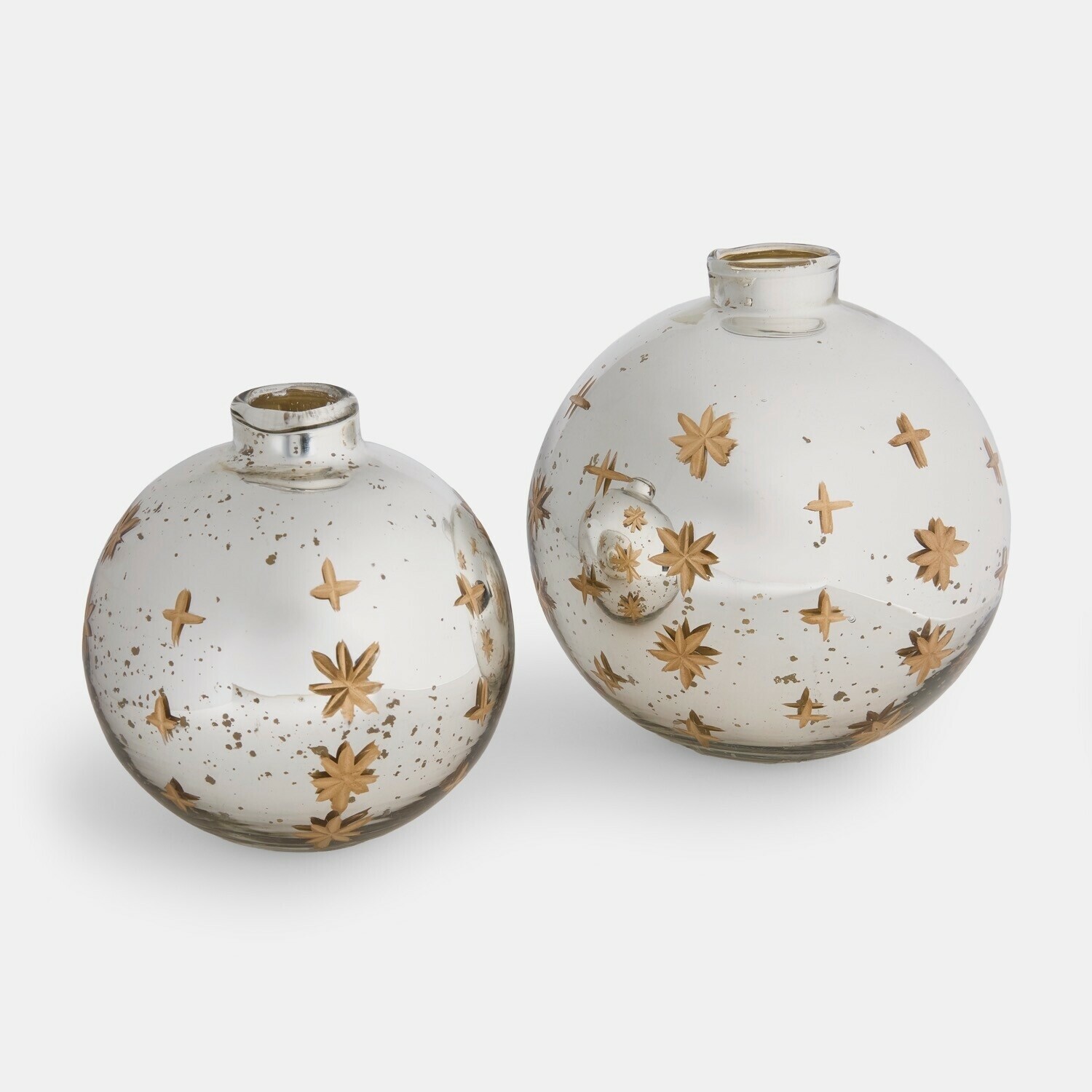 Vase 2er Set Sølvås