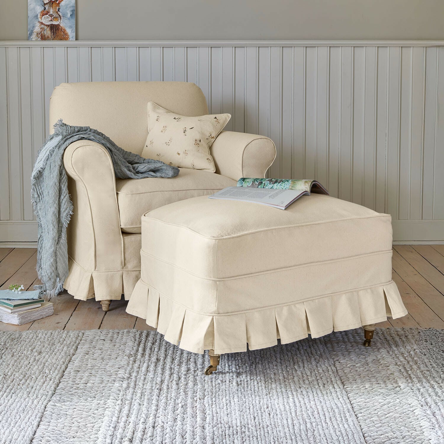 Sessel mit Hocker Dawnmere