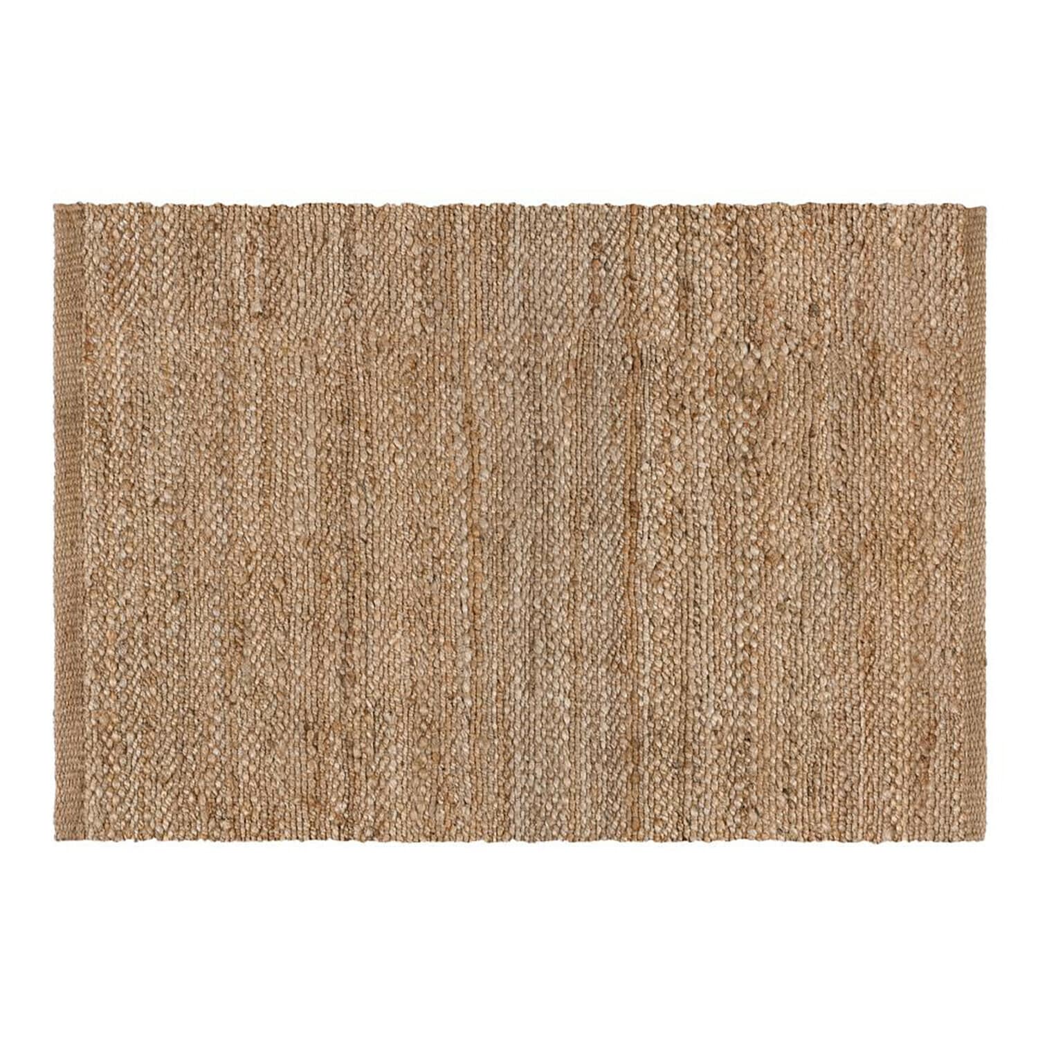 Teppich Abitain Natürlicher Jute-Teppich in Beige mit grober Webstruktur, ideal für nachhaltige Wohnräume