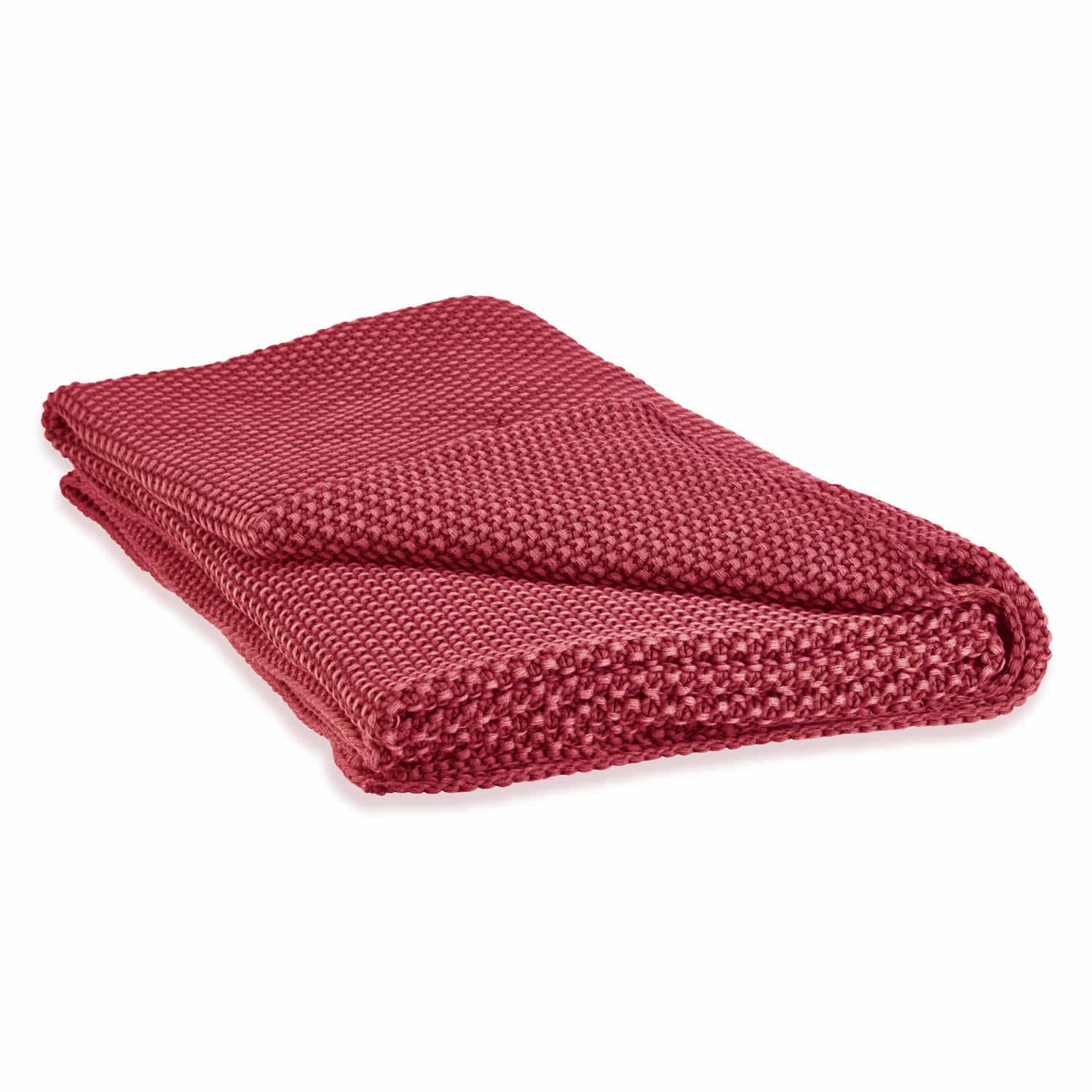 Plaid Amberley Roter, grob gestrickter Kuscheldecke aus weichem Material für gemütliche Stunden