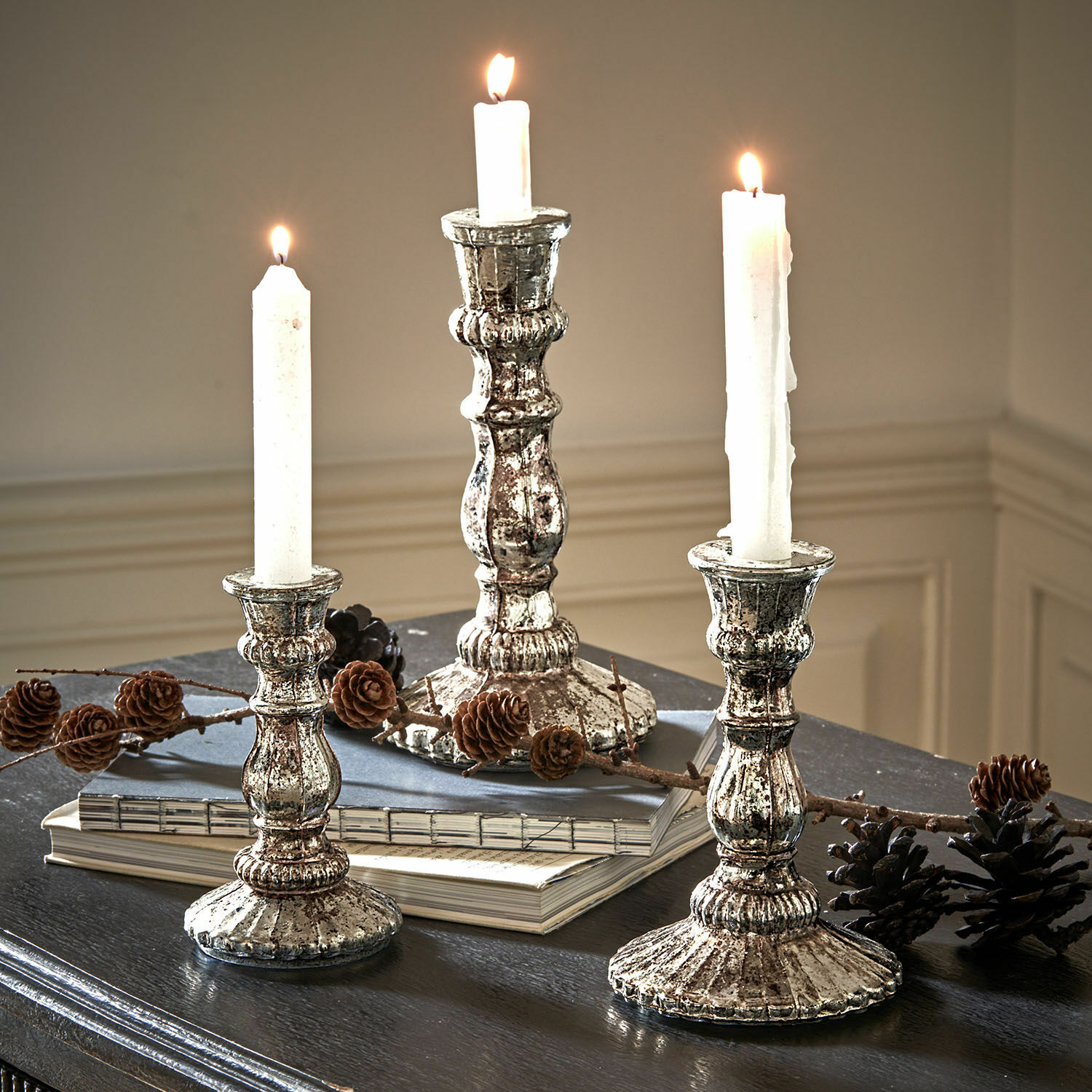 Kerzenständer 3er Set Favalina