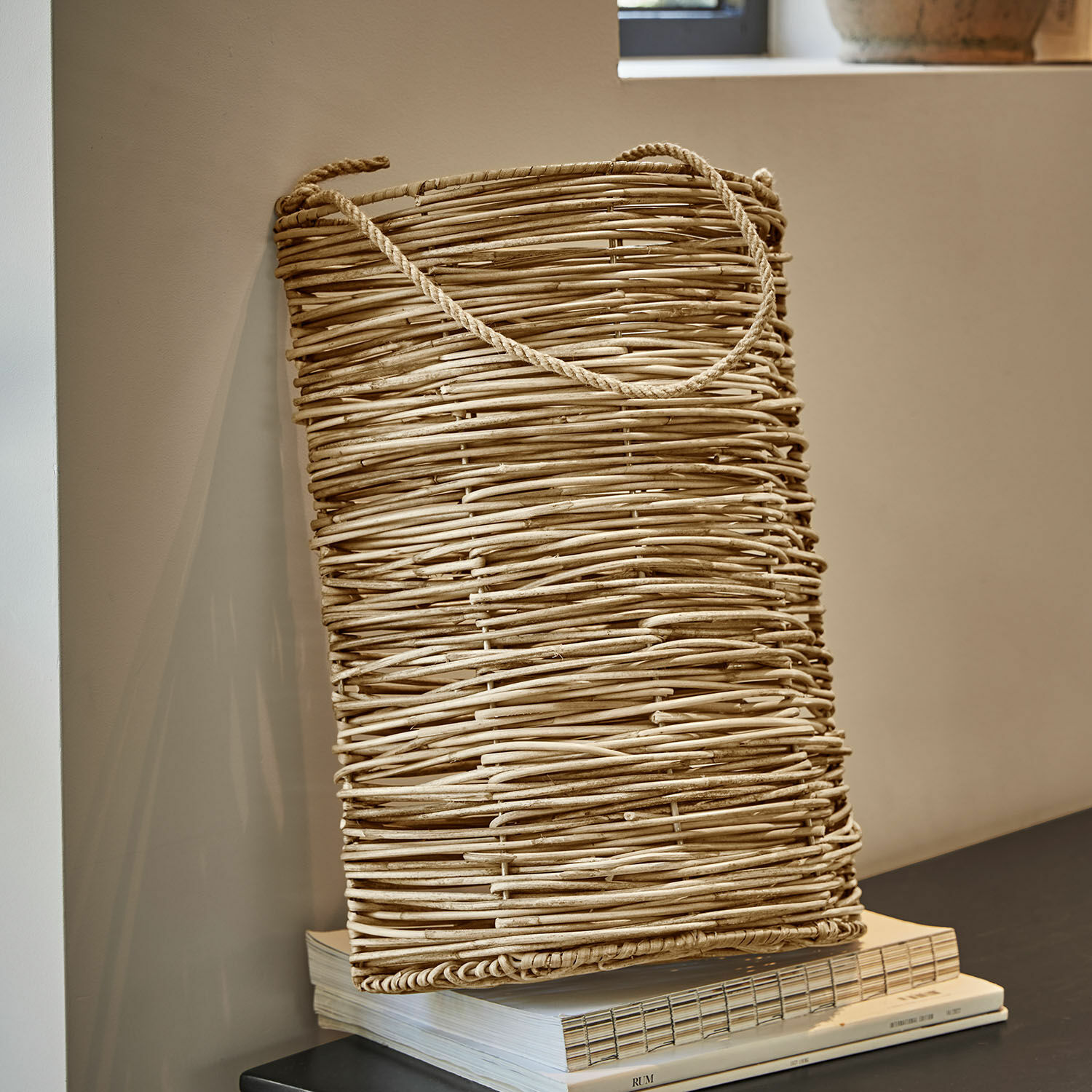 Korb Brantwood Natürlicher Korb aus Weide mit Griff in Beige, ideal zur Aufbewahrung und Wohnraumdekoration