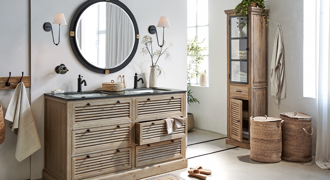 Naturlook im Badezimmer
