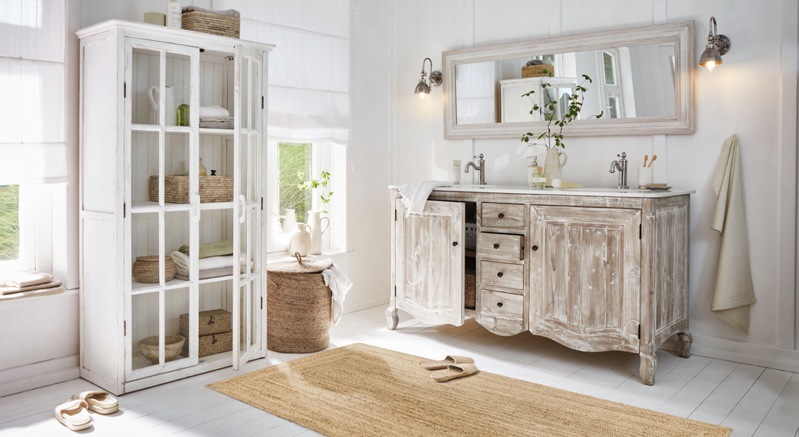 Home-Spa im Shabby-Chic