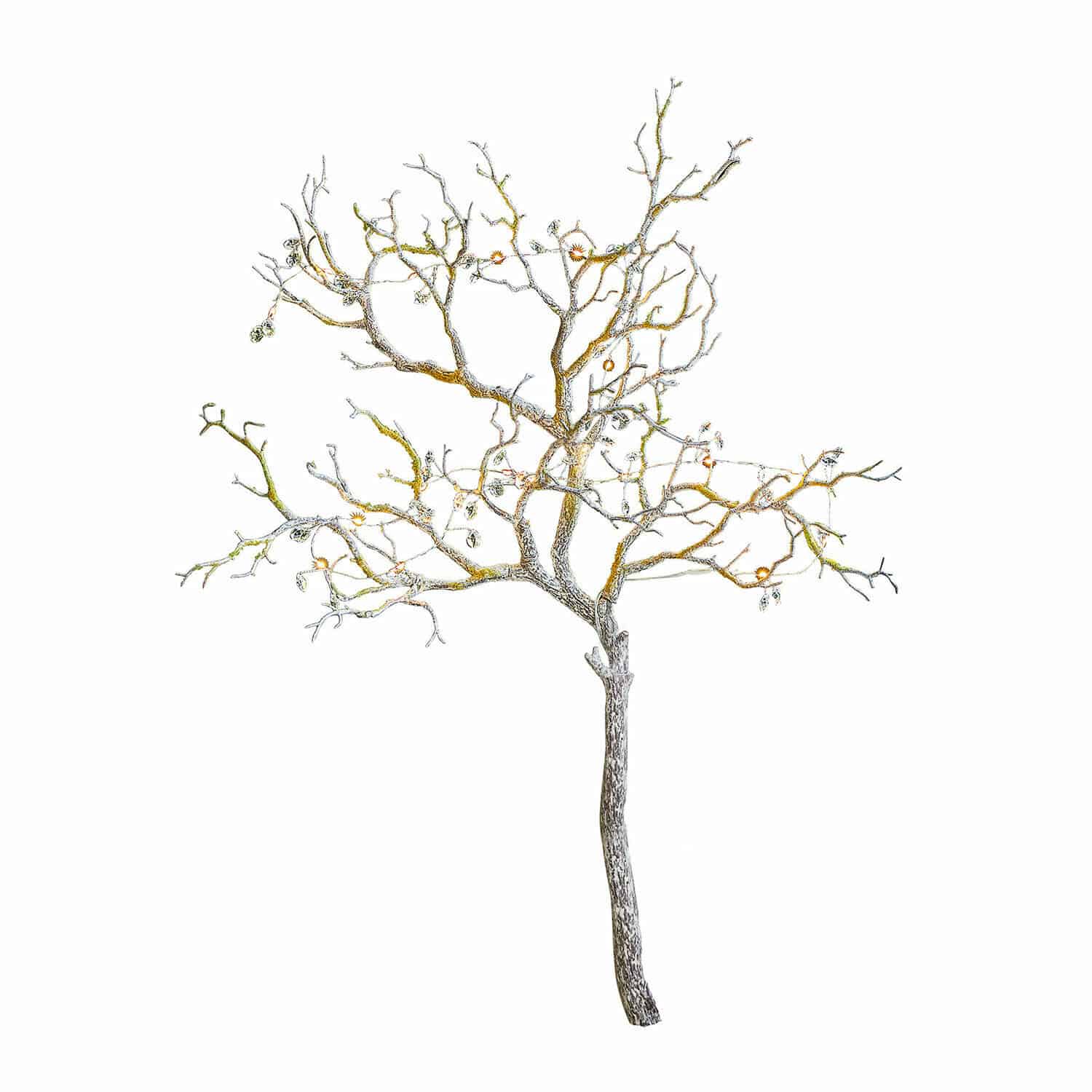 Deko-Zweig Orélie Dekorativer Baum aus Metallzweigen in natürlicher Farbe für Innen- und Außenbereich
