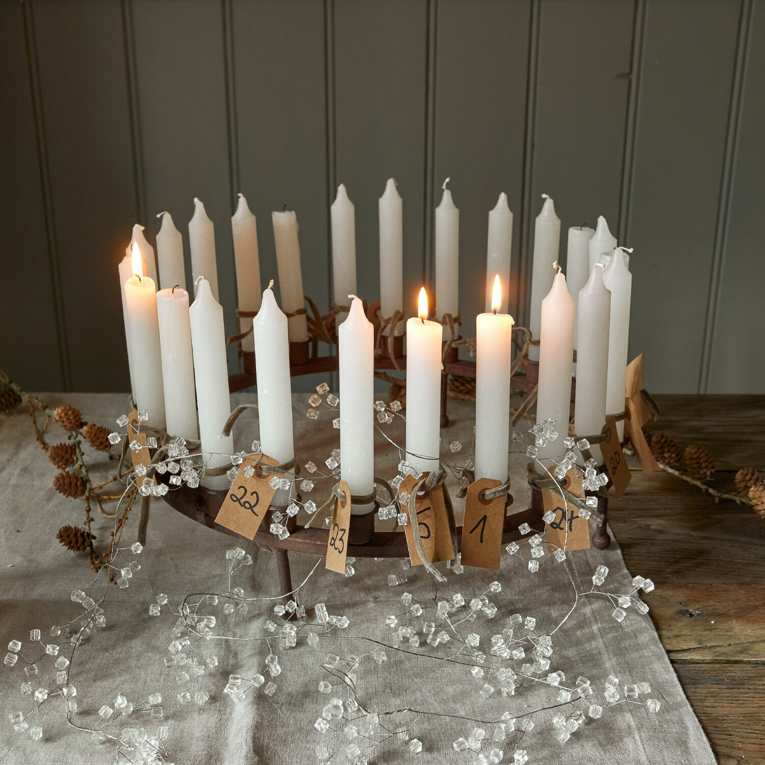 Kerze 12er Set Bauceau