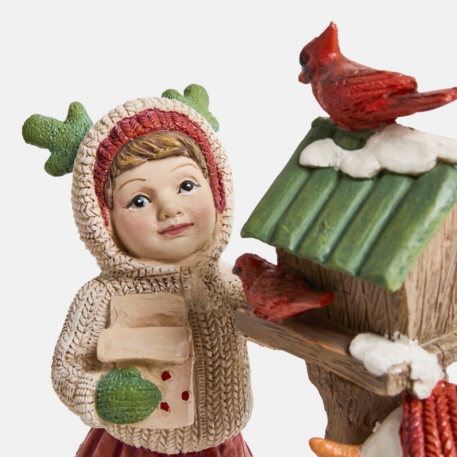 Deko-Kind mit Vogelhaus Irenja