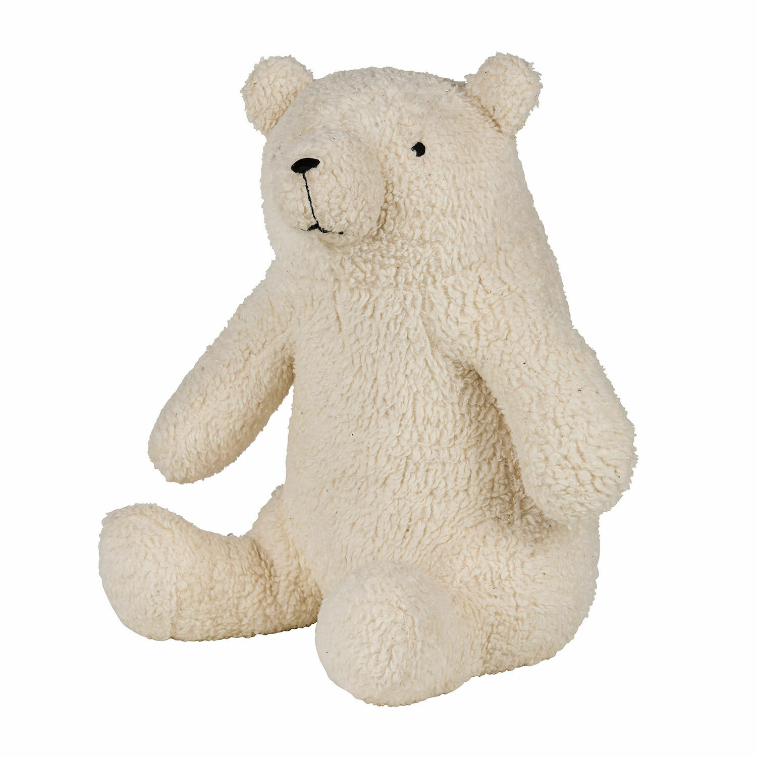Stofftier Hugo Weicher Plüschbär in Cremefarbe, ideales Kinderspielzeug und Raumdekoration