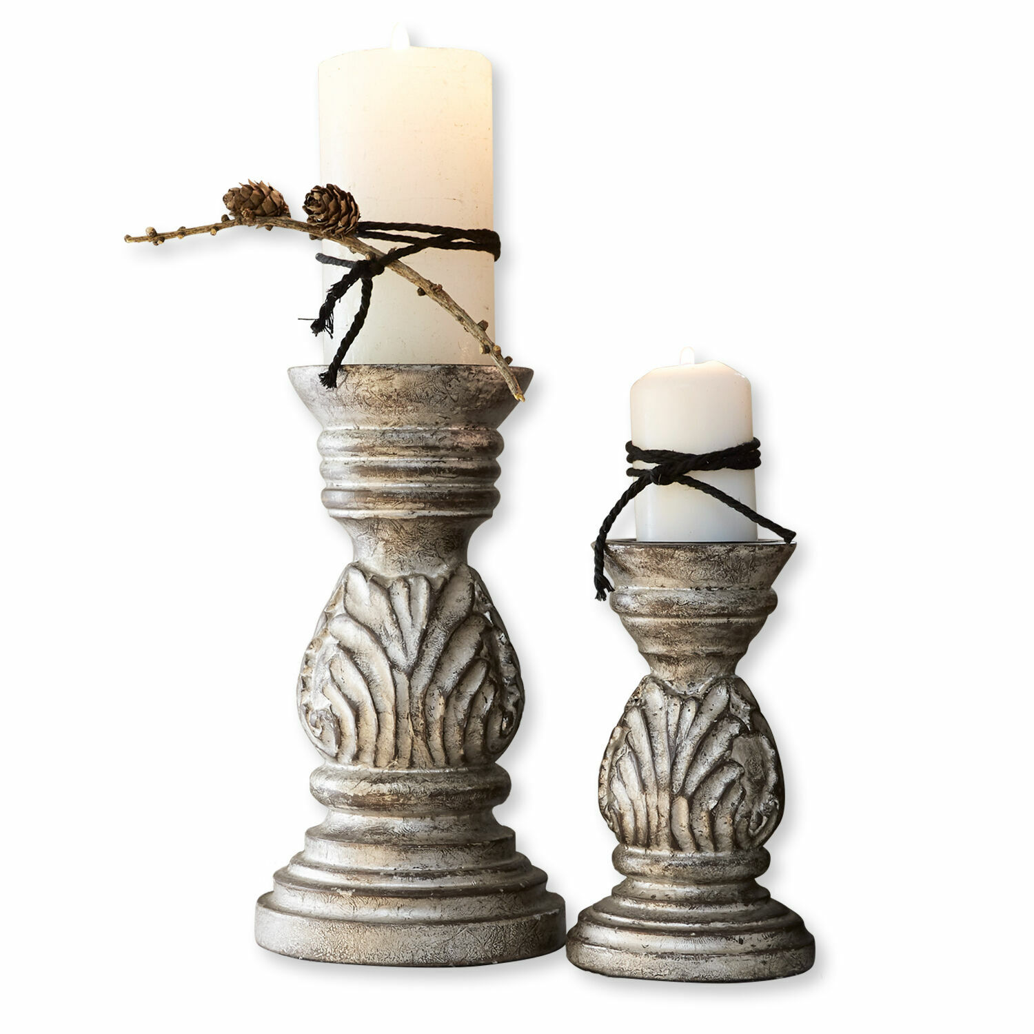Kerzenständer 2er Set Oilo