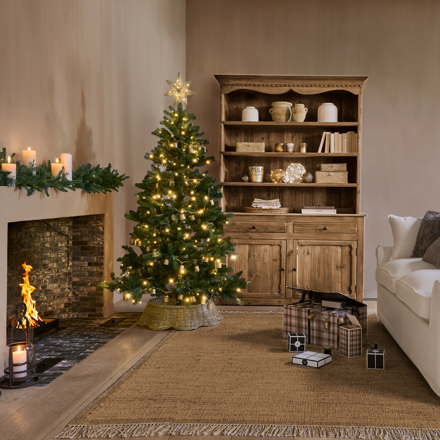 Weihnachtsbaum-Umrandung Cornwalle