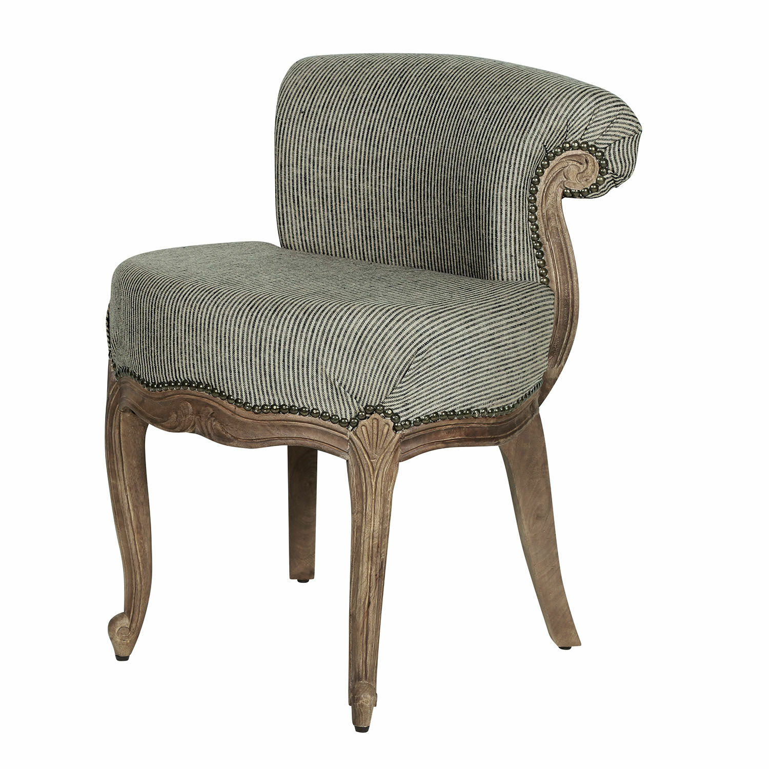 schwarz/creme/braun Sessel Rivel mit schwarz-cremefarbenem Bezug und Holzrahmen, klassisches Design fürs Wohnzimmer