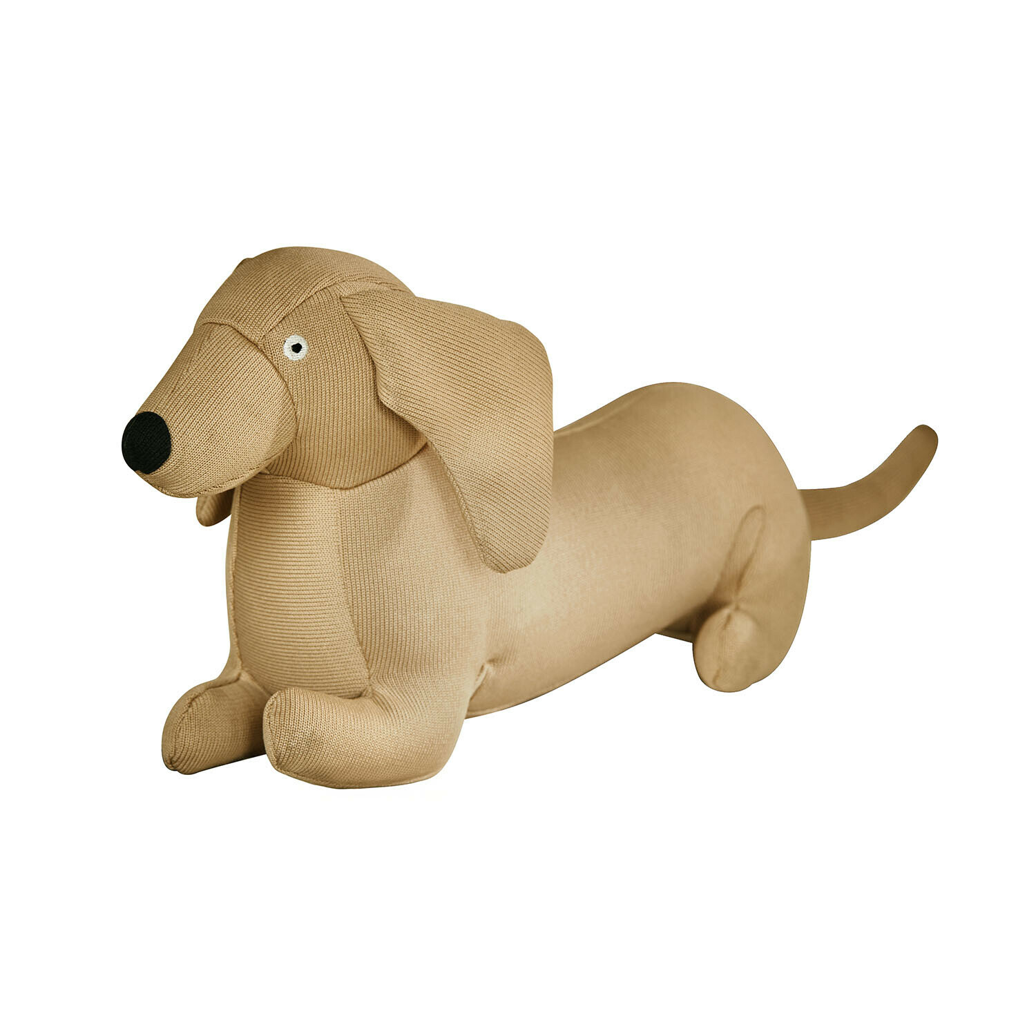 Hundespielzeug Brisette Beiger Stoff-Dackel aus weichem Material, dekoratives Kuscheltier für Kinder