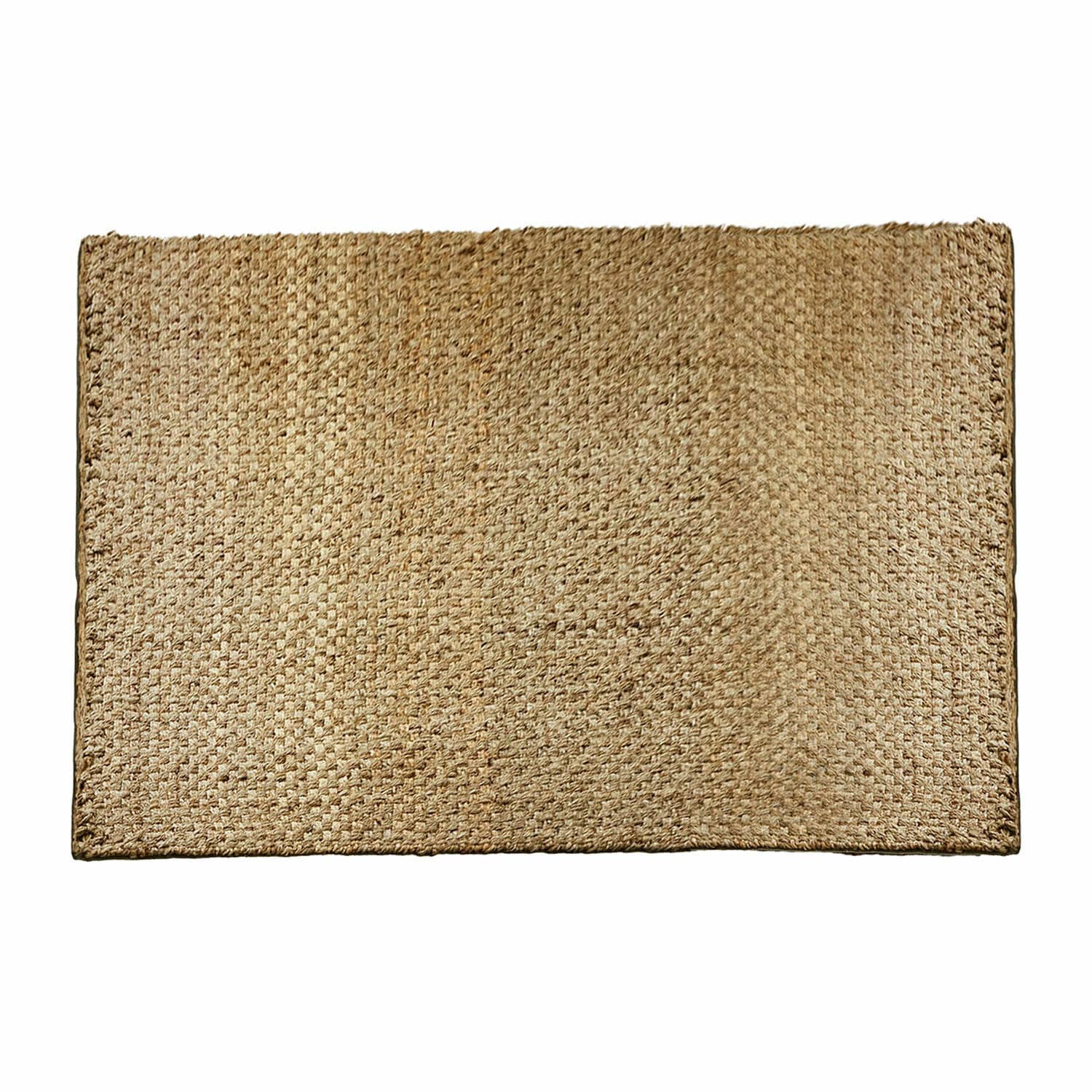 Teppich Daoukro Rechteckiger Teppich aus natürlicher Jute in Beige, ideal für Wohnräume und Fußböden