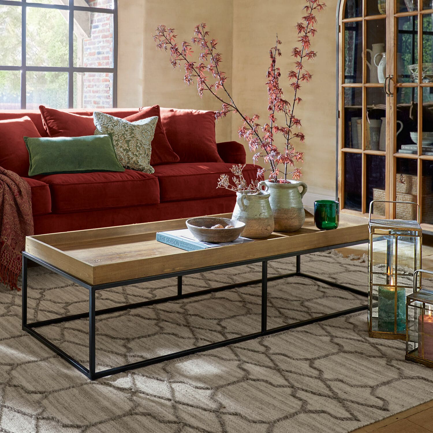Couch Rostrot Sofa Isa | rostrot | 3-Sitzer | 17241-11-1