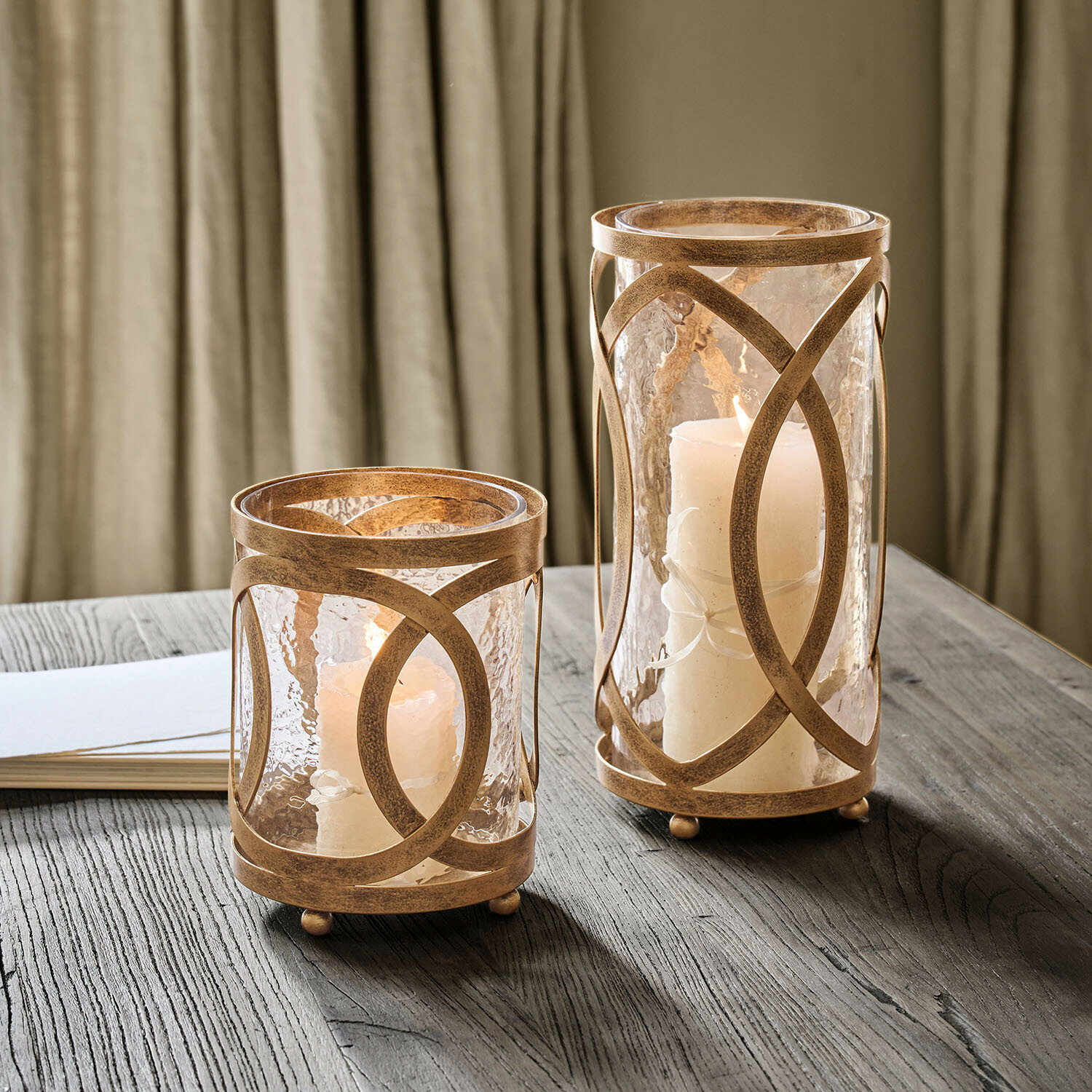 Windlicht 2er Set Verconi