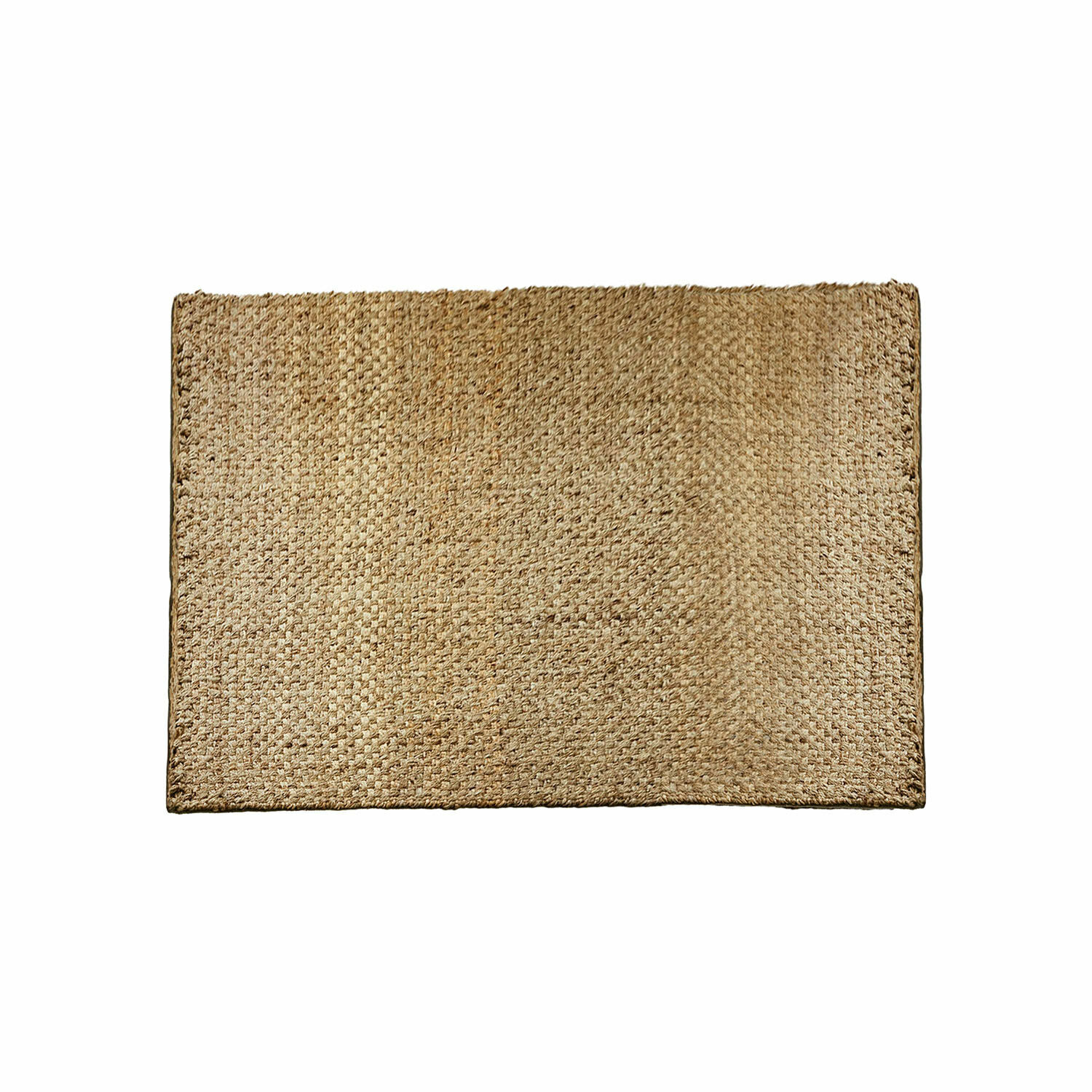 Teppich Daoukro Rechteckiger Teppich aus natürlicher Jute in Beige, ideal für Wohnräume und Böden