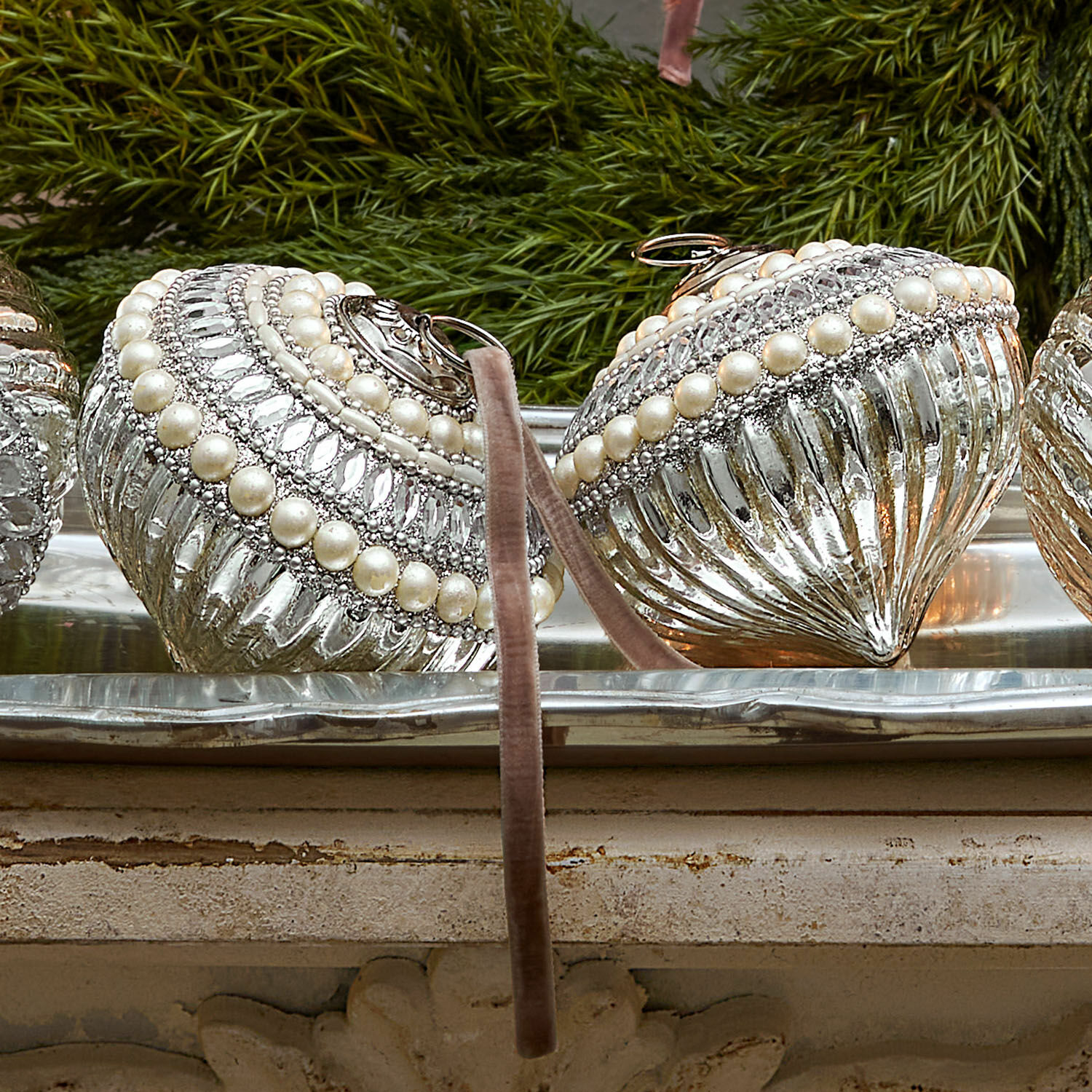Weihnachtskugel 4er Set Savonelles