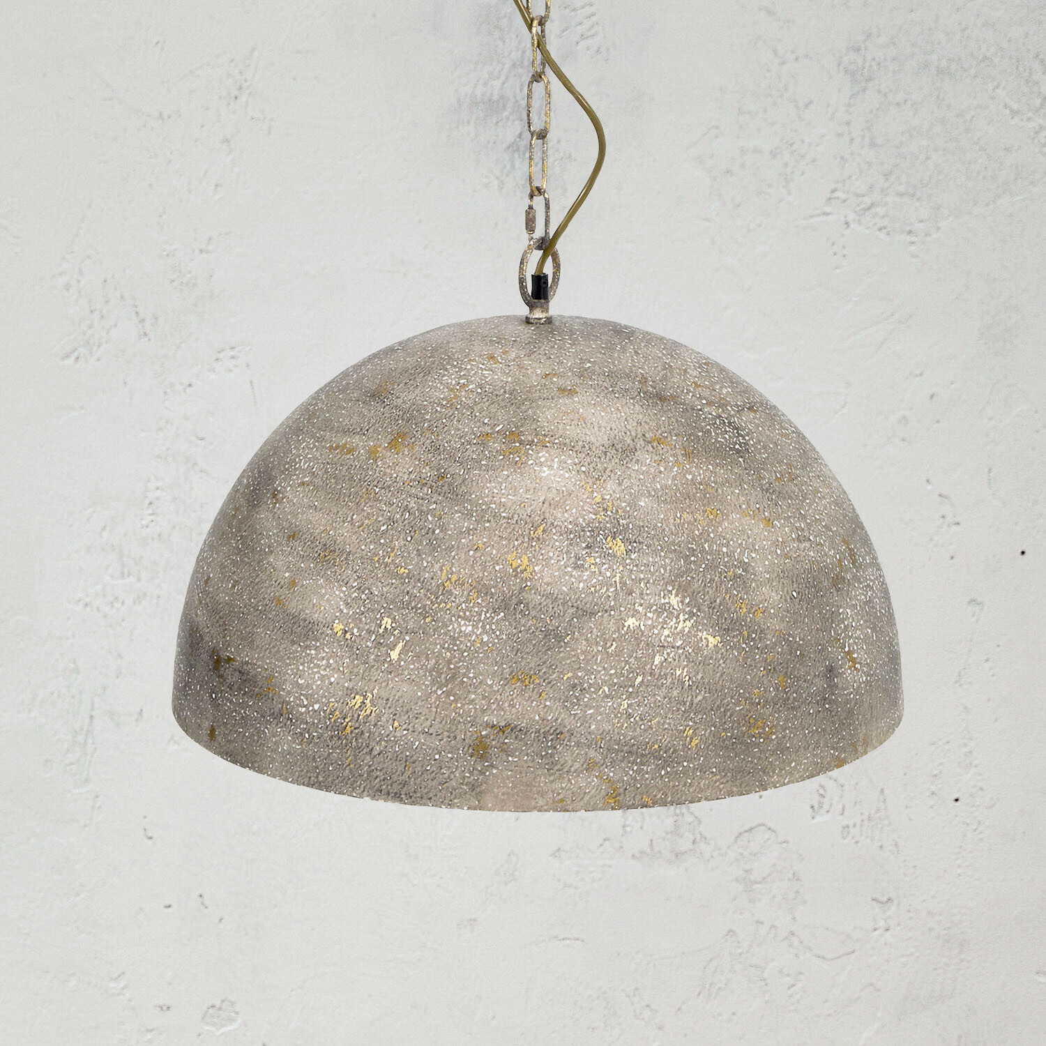 Hängelampe Ashton Hängelampe mit rostigem Metall-Schirm und warmgoldenem Innenraum für stimmungsvolles Licht