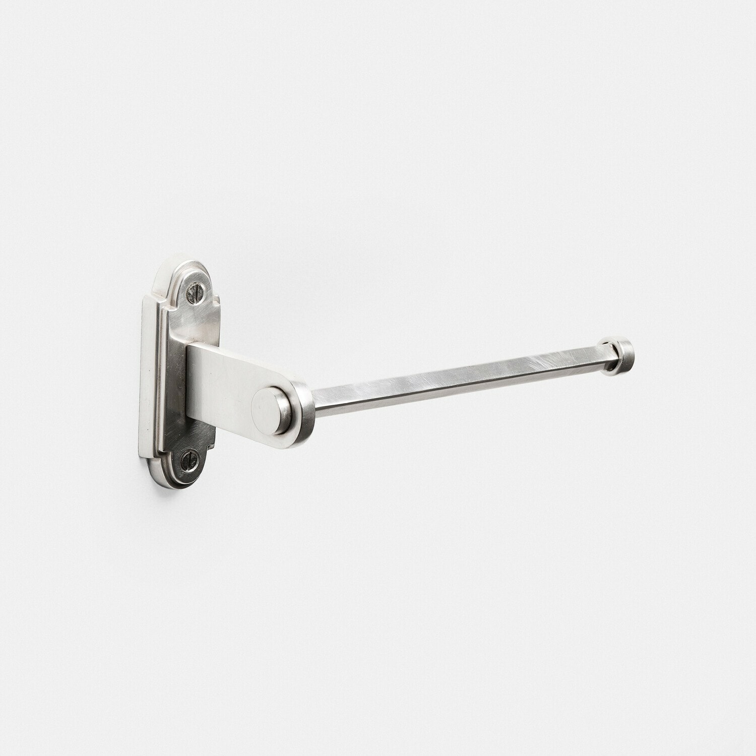 Toilettenpapierhalter Virellane Wandhalter aus silbernem Metall für Handtücher, schlichtes und modernes Badezimmer-Design