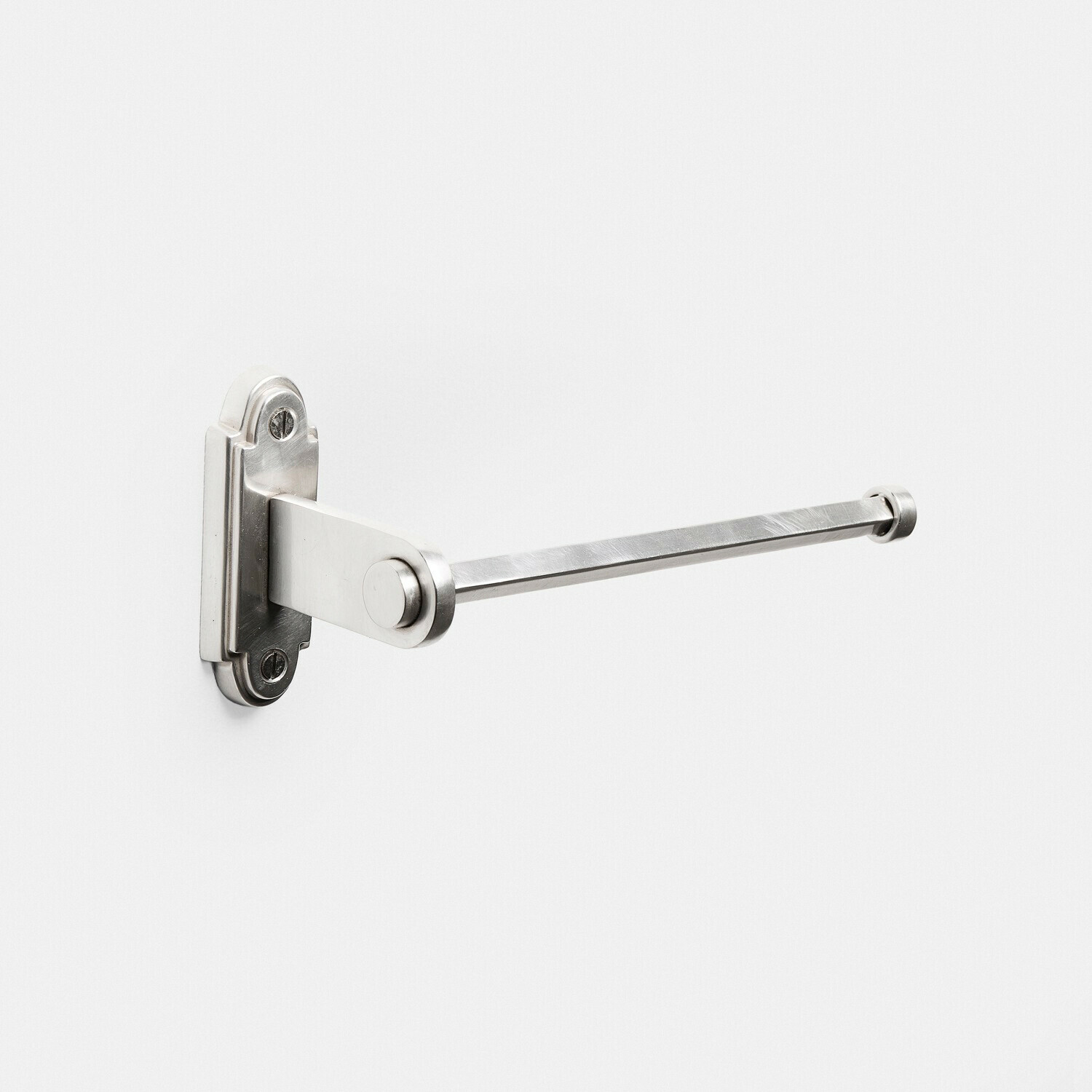 Toilettenpapierhalter Virellane Wandhalter aus silbernem Metall für Handtücher, schlichtes und modernes Badezimmer-Design