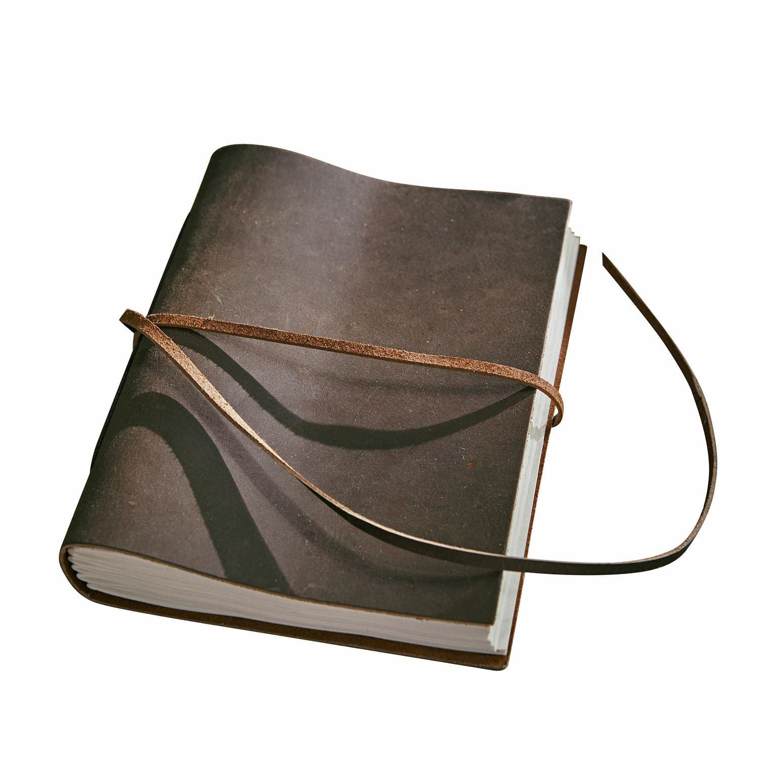 Notizbuch Rédené Braunes Leder-Notizbuch mit weichem Einband und Verschlussriemen, ideal für Notizen und Skizzen