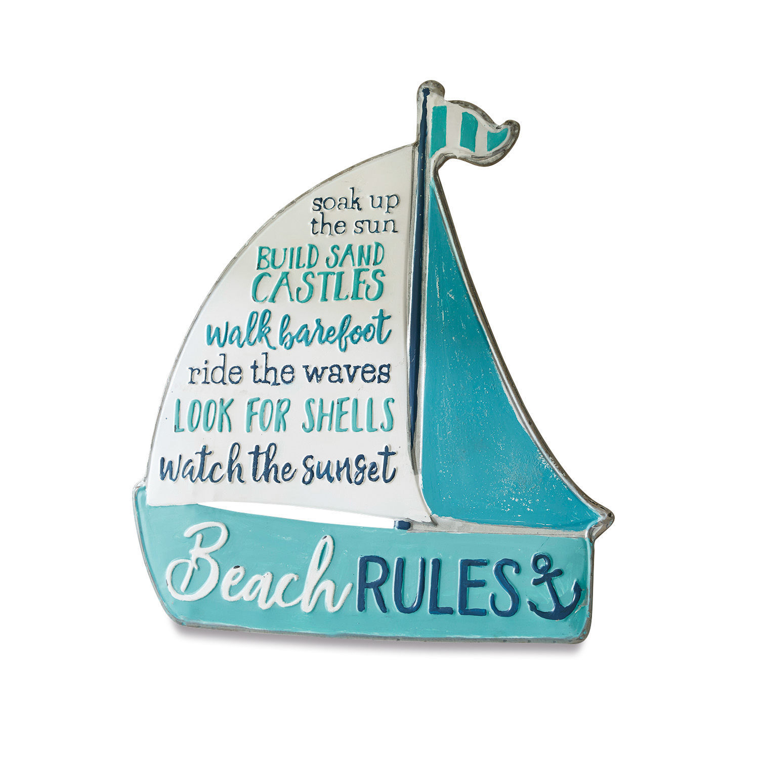 Deko-Schild Beach Rules