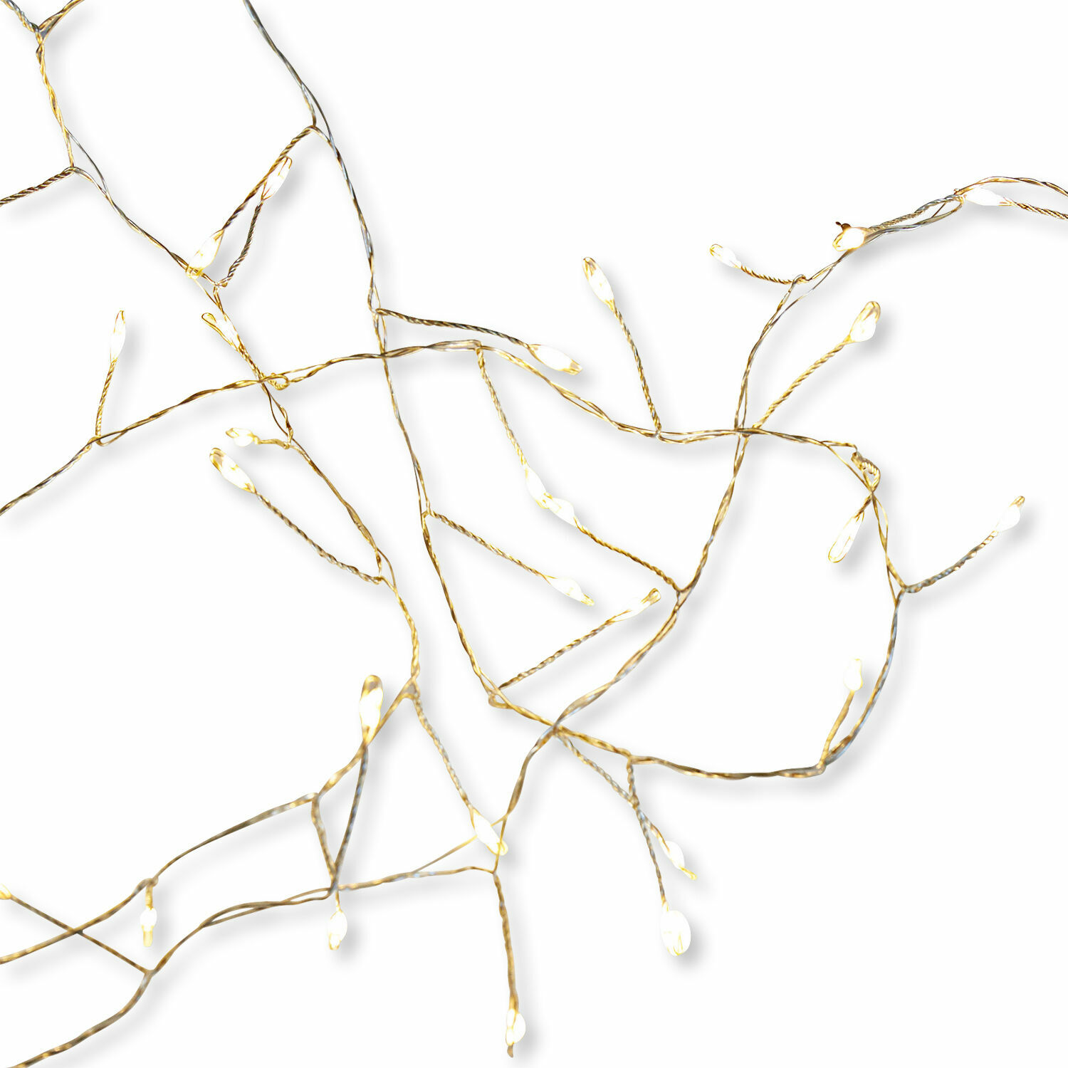Lichterkette Minas Feine LED-Lichterkette mit goldenem Draht für Wohn- und Festtagsdekorationen