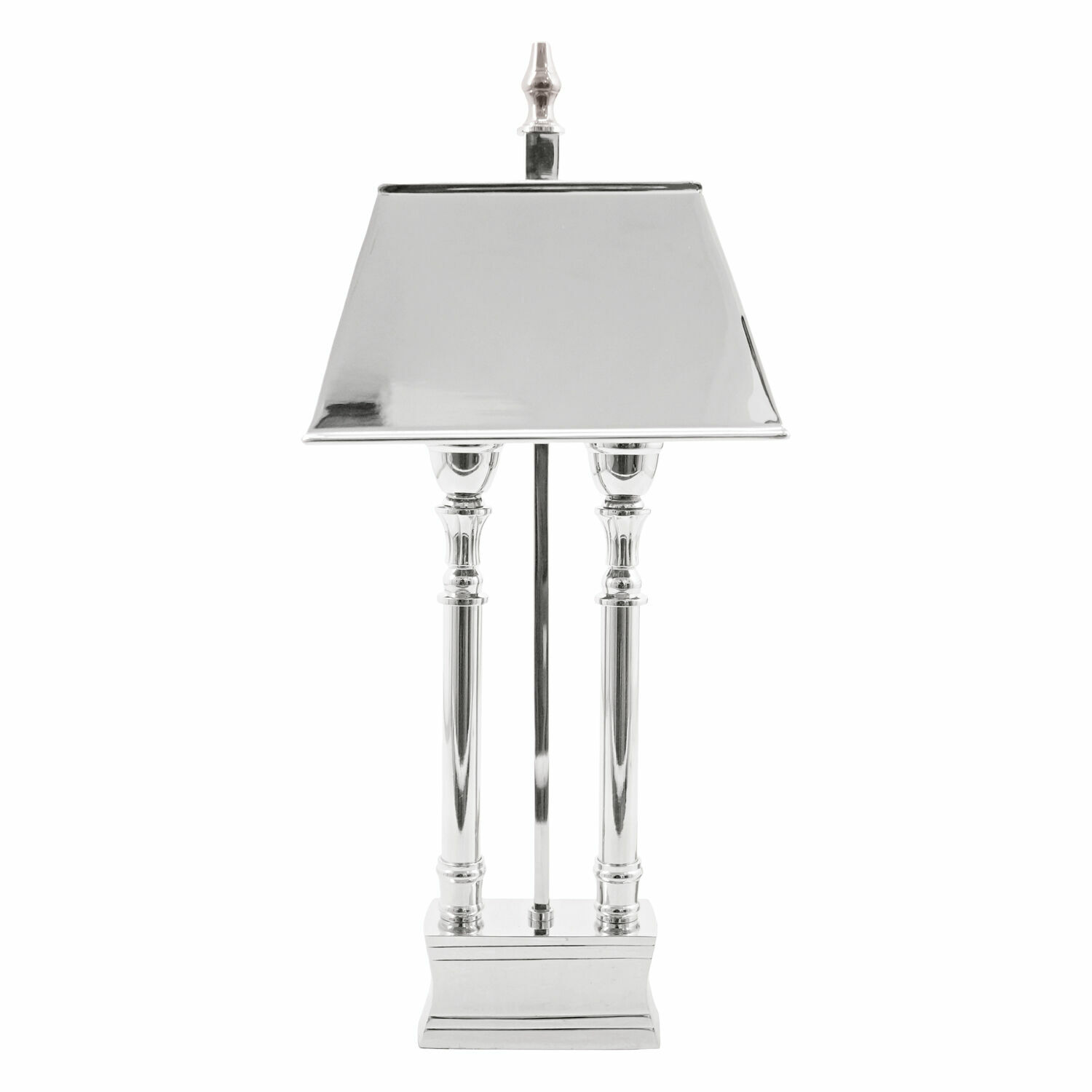 Tischlampe Pantin Elegante Tischlampe aus silbernem Metall mit modernem Design für Wohnzimmer
