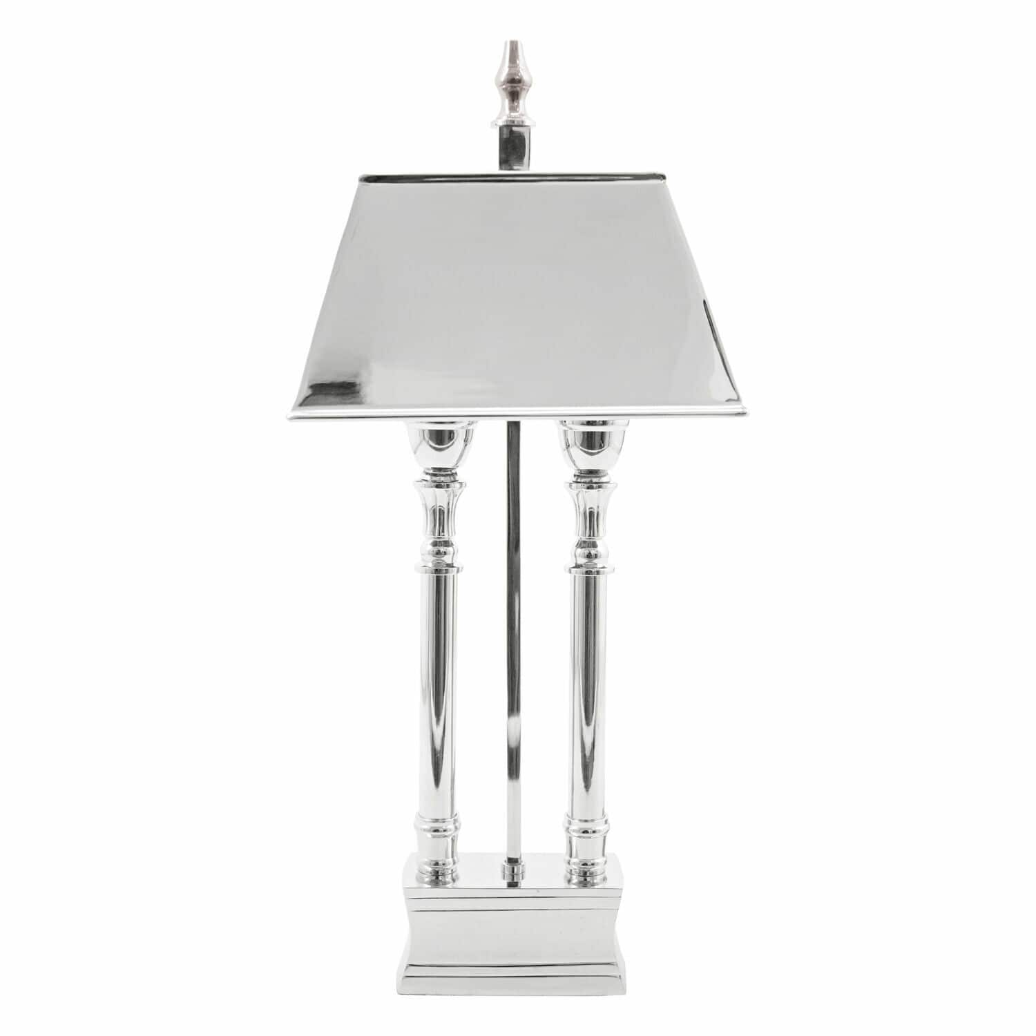 Tischlampe Pantin Elegante Tischlampe aus silbernem Metall mit modernem Design für Wohnzimmer