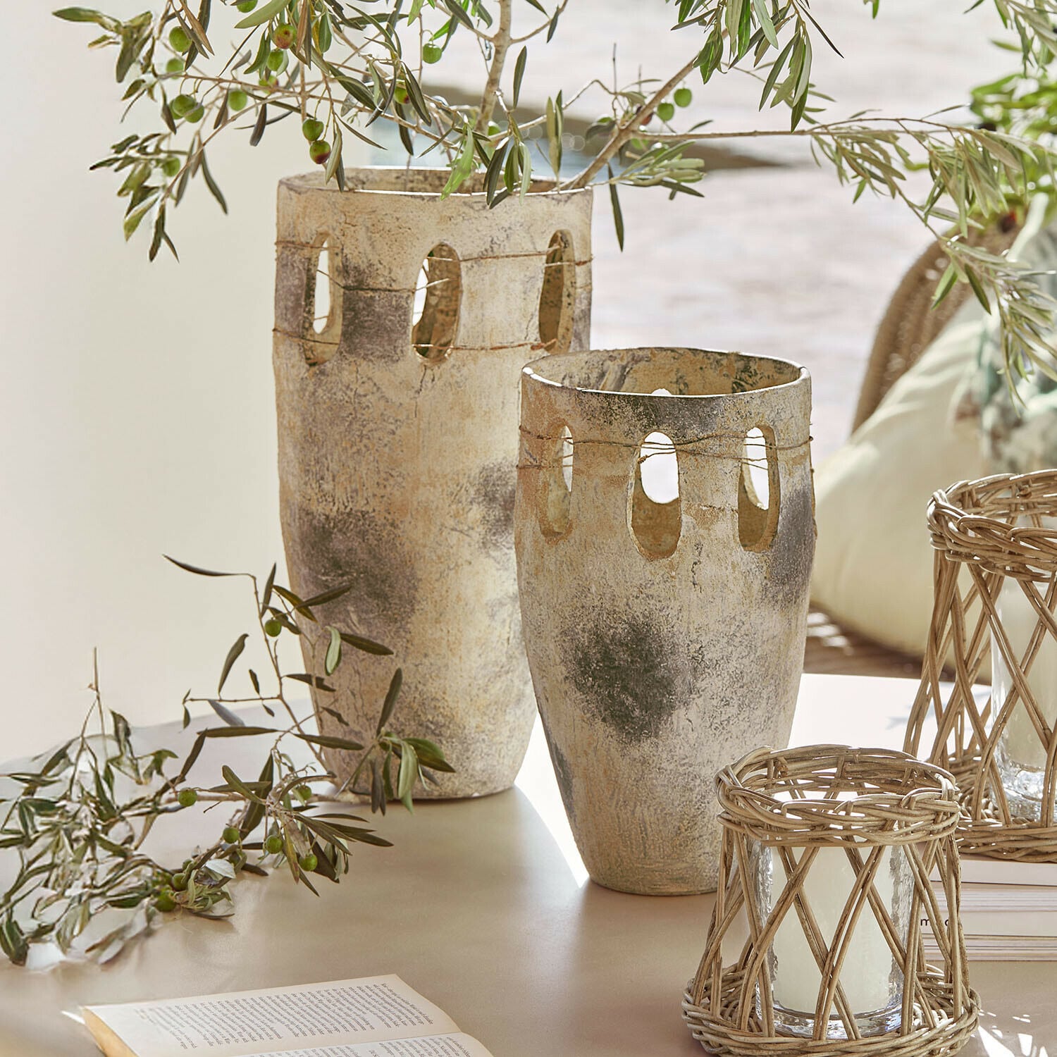Vase 2er Set Delunas