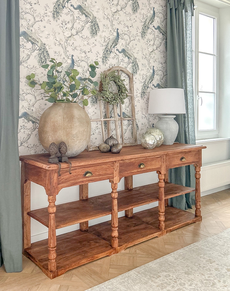 Weihnachtliche Konsole