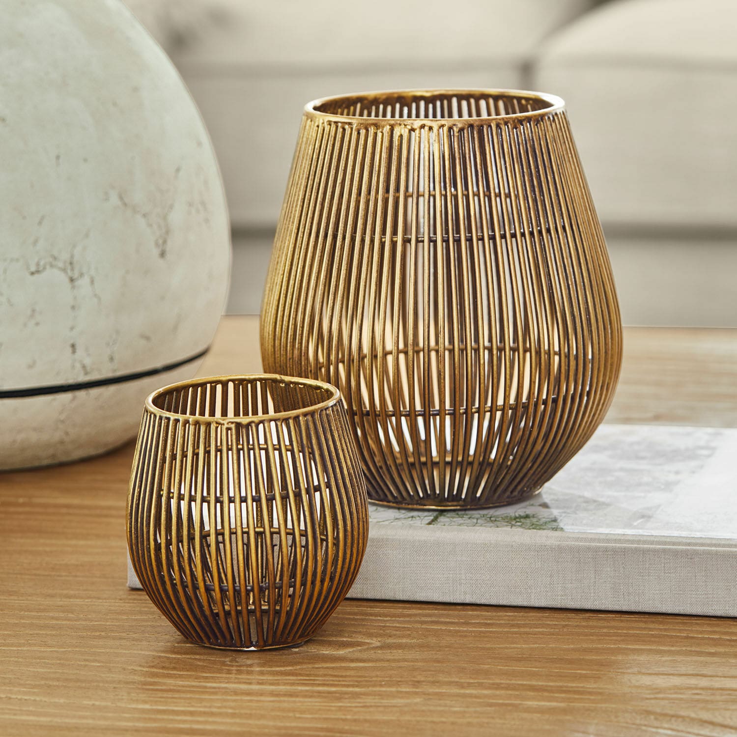 Windlicht 2er Set Pontarino