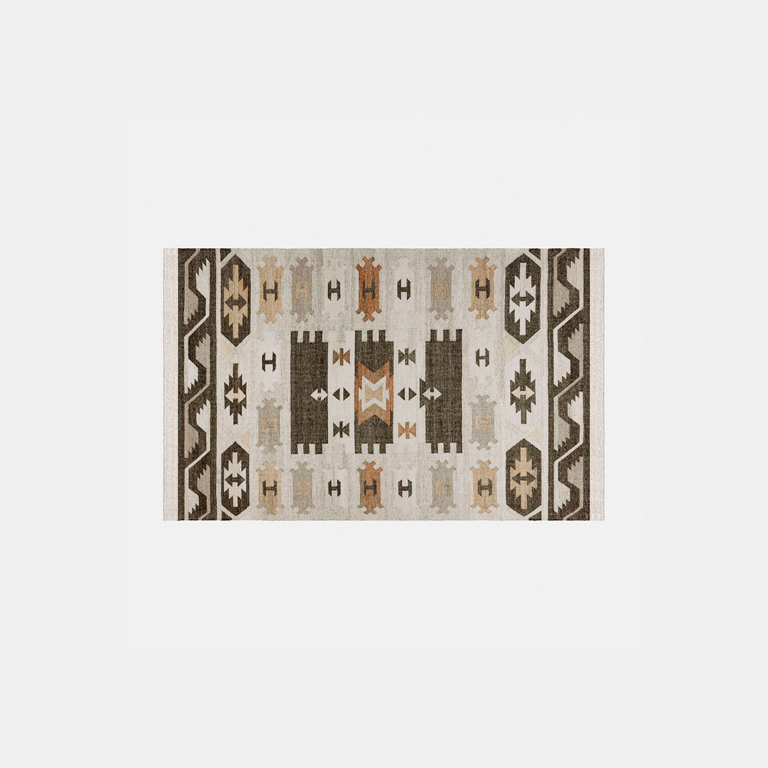 Bunter Outdoor-Teppich Selamir mit geometrischem Muster, wetterfest für Innen- und Außenbereich