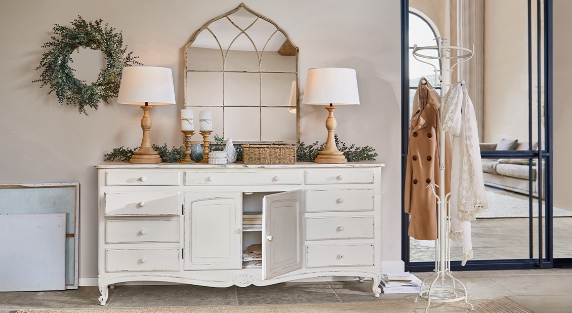 Shabby-Chic in Weiß