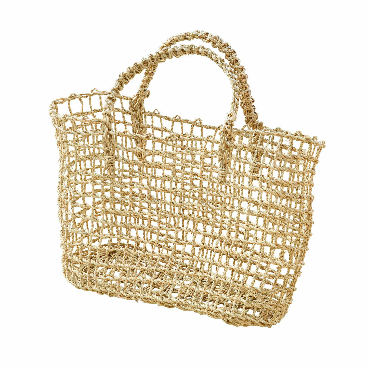 Tasche Xaintieux Natürliche Tasche aus geflochtener Schnur in Beige, leicht und luftig für Einkäufe