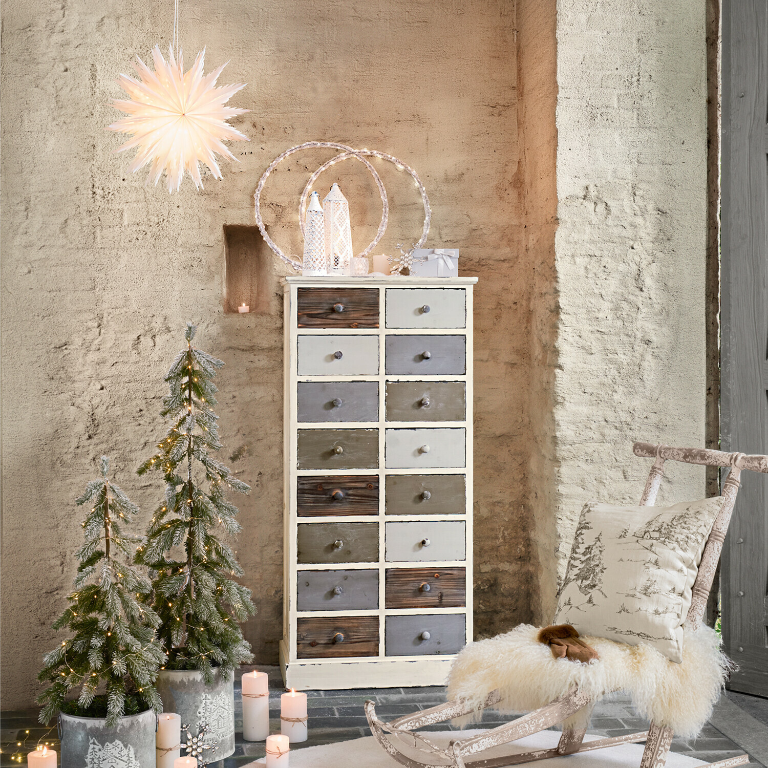 LED-Laterne 2er Set Avelune