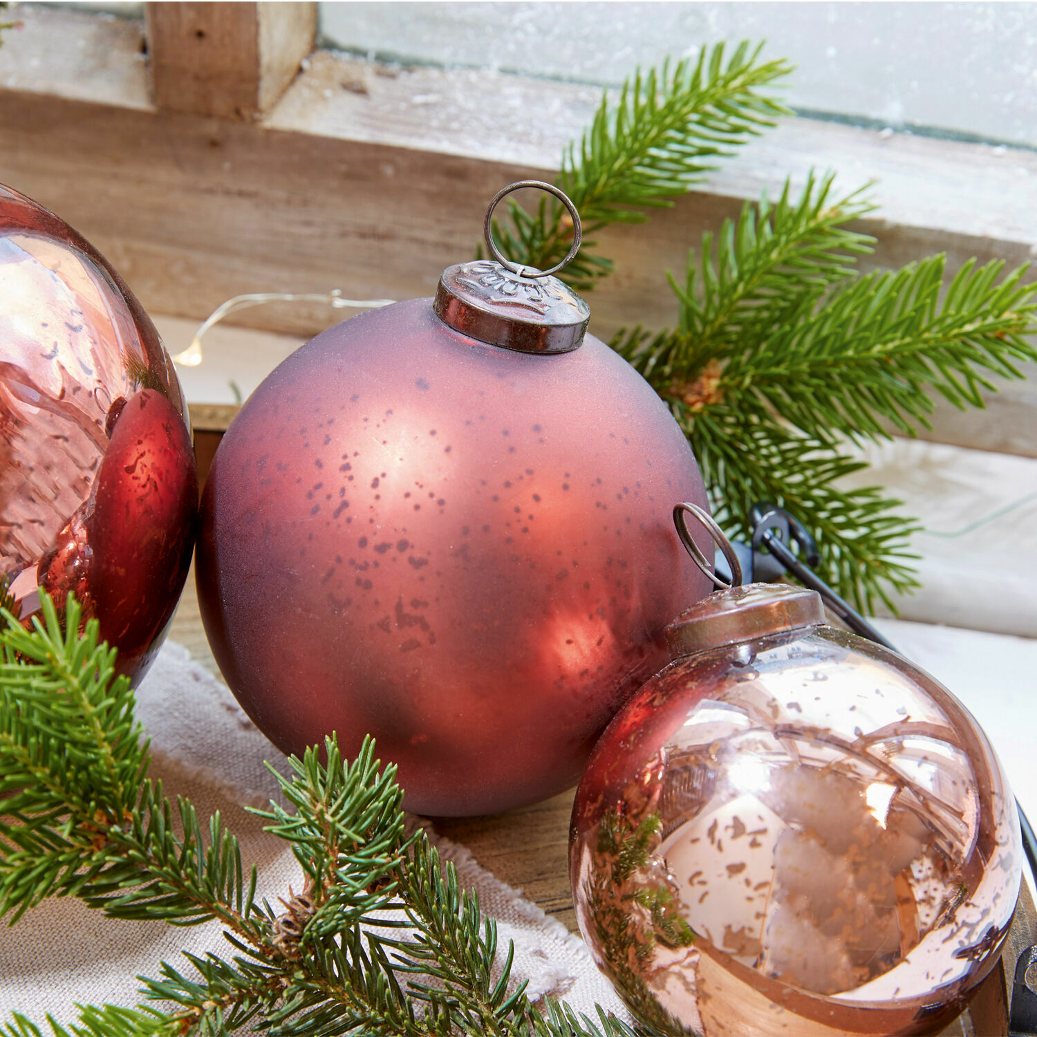 Weihnachtsschmuck 8er Set Glaster