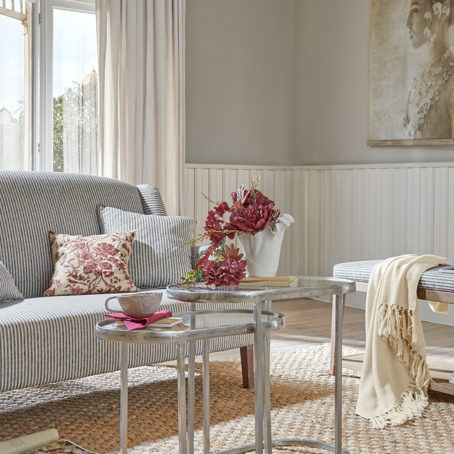 Deko-Blumenstrauß Rivière Ambrée