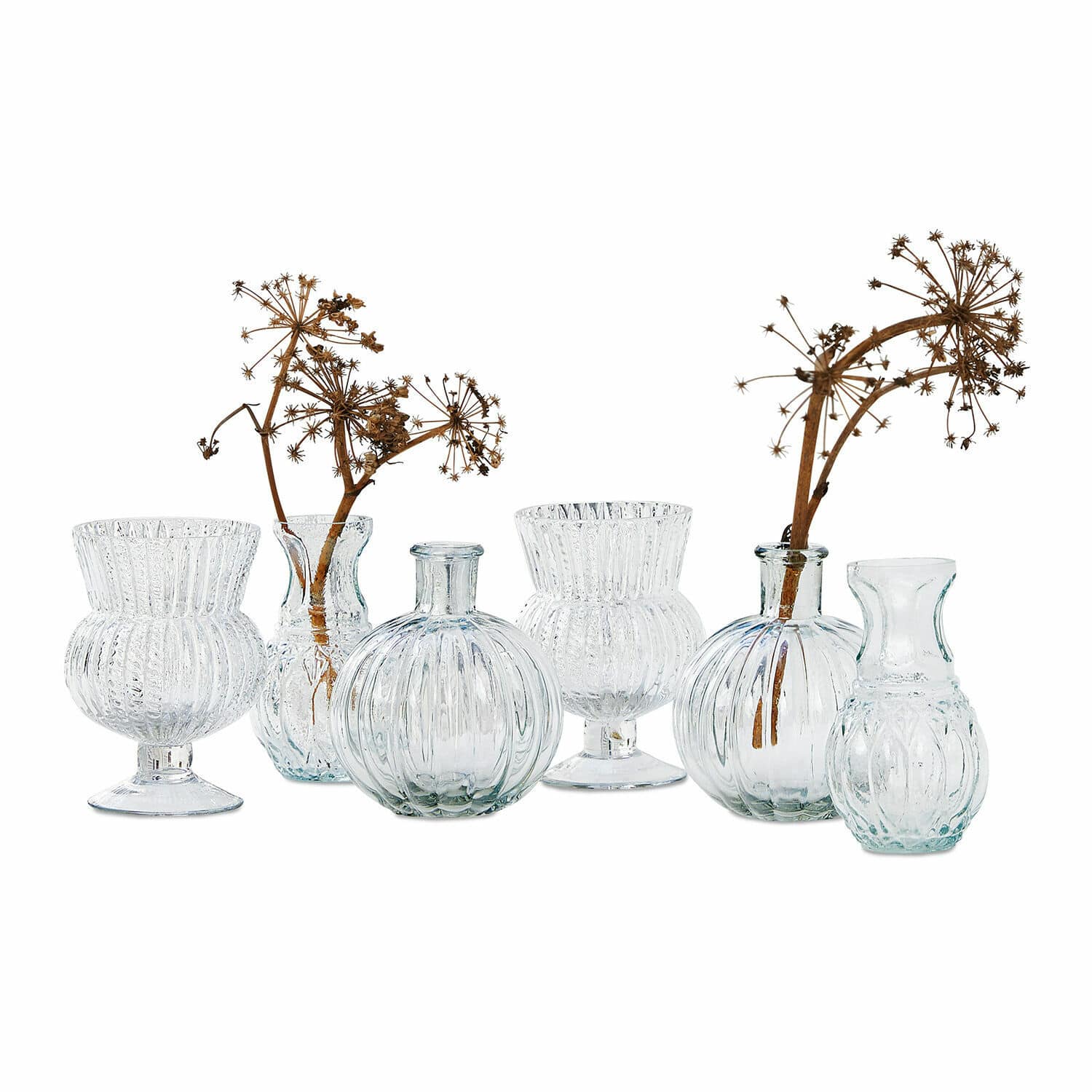 Vase 6er Set Amber