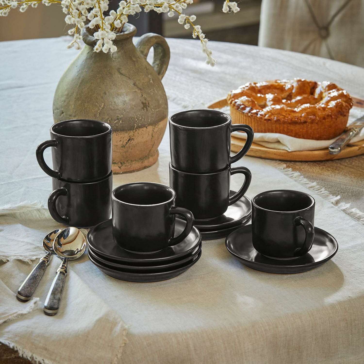 Tasse mit Untertasse 6er Set Biarré