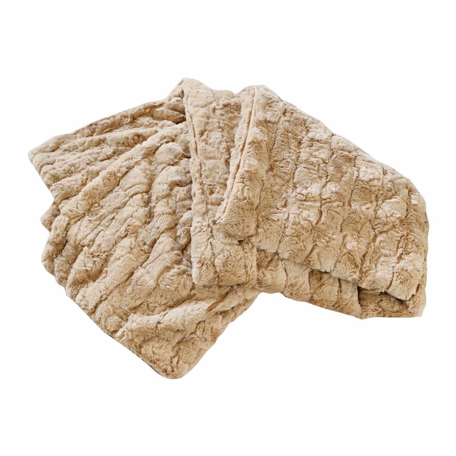 Plaid Dorelice Weiche beige Kunstfell-Decke, ideal für gemütliche Wohnräume, dekorativ und warm