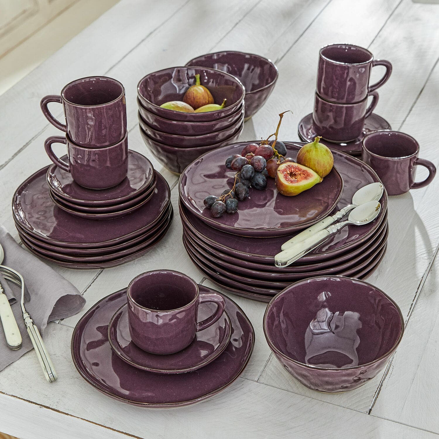 Geschirr 30er Set Biarré | lila