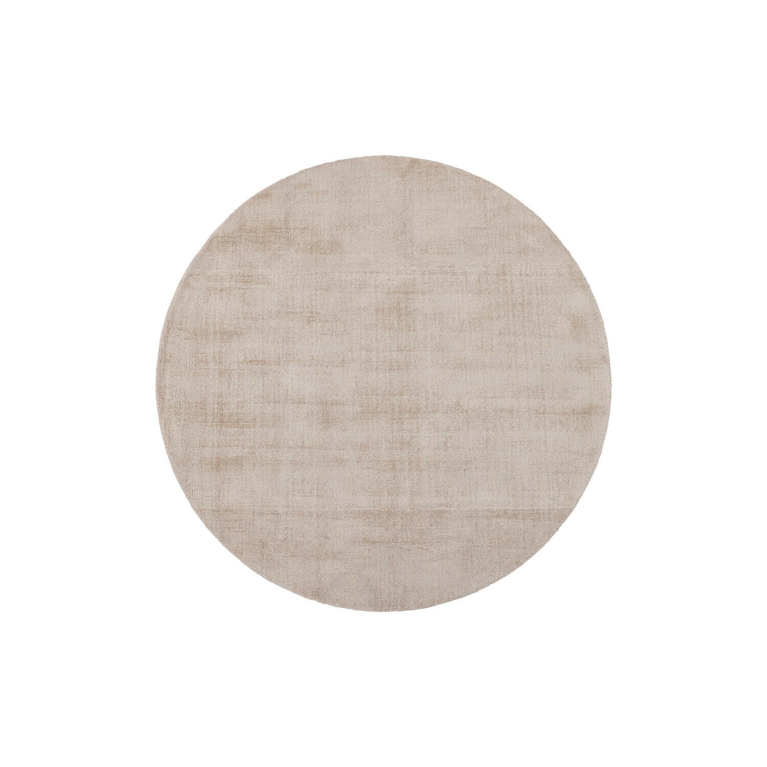 Teppich Mariselle Runder Teppich in Beige mit weicher Textur, passend für moderne Wohnräume