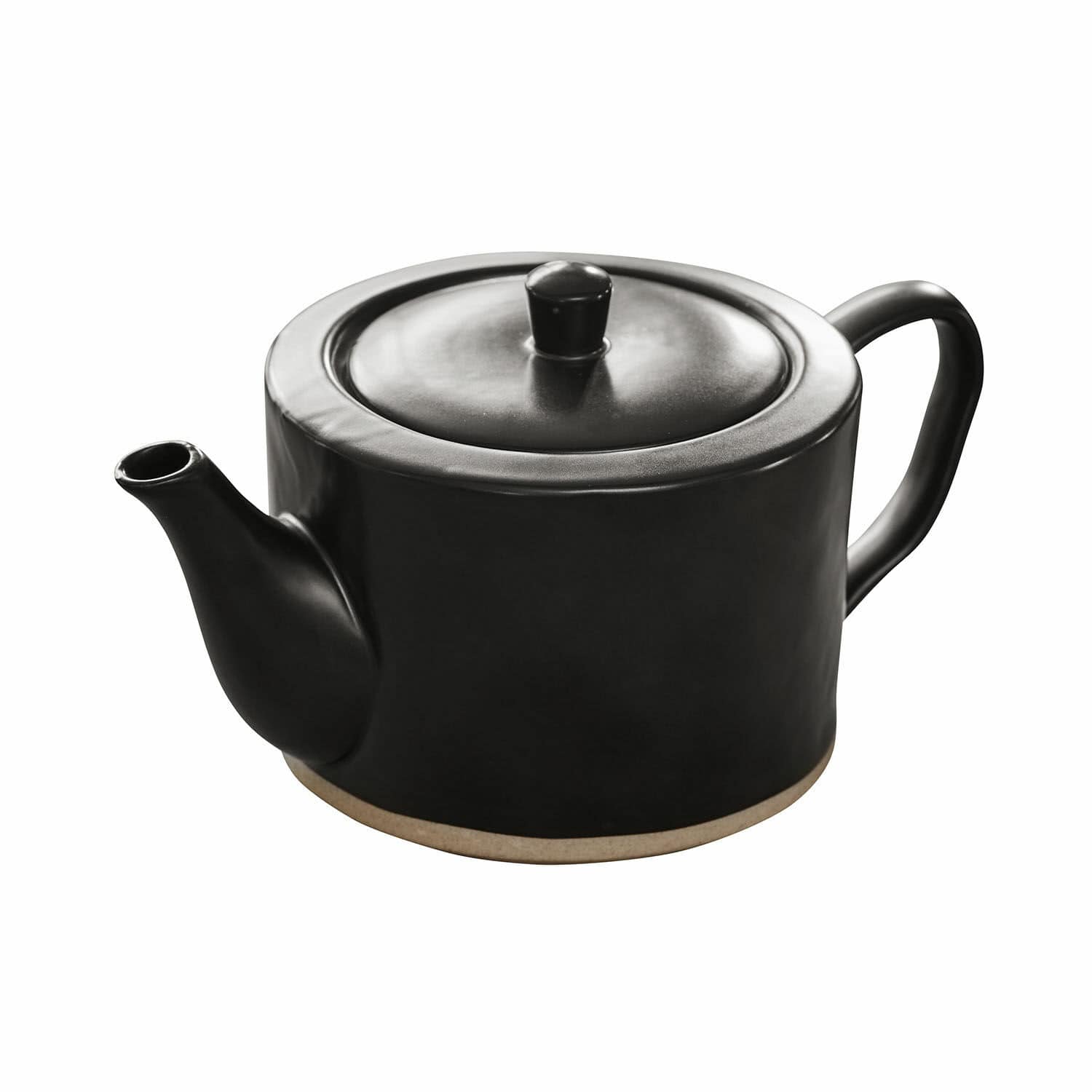 Teekanne Biarré Schwarze Keramik-Teekanne mit Deckel und Griff, ideal für Tee und Kaffee