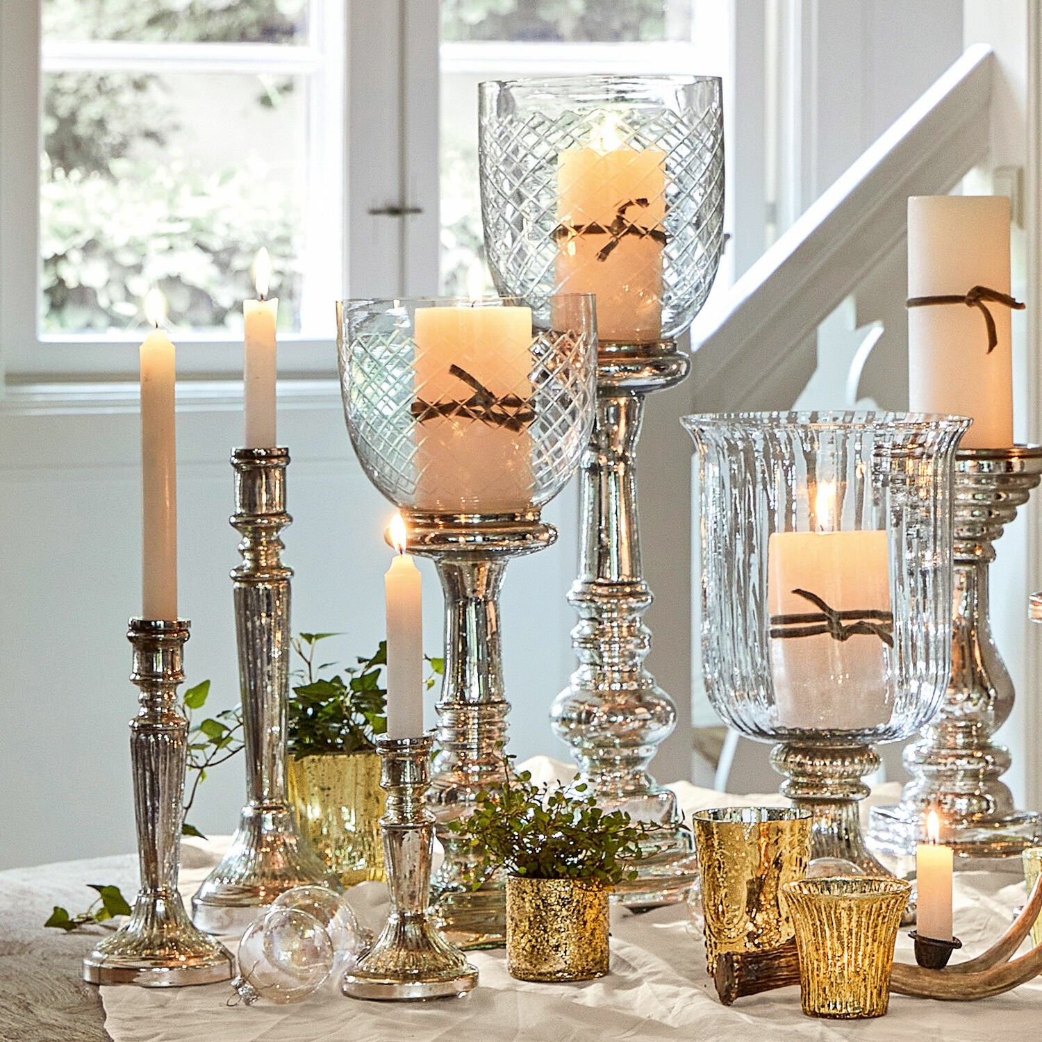 Kerzenständer 2er Set Layci