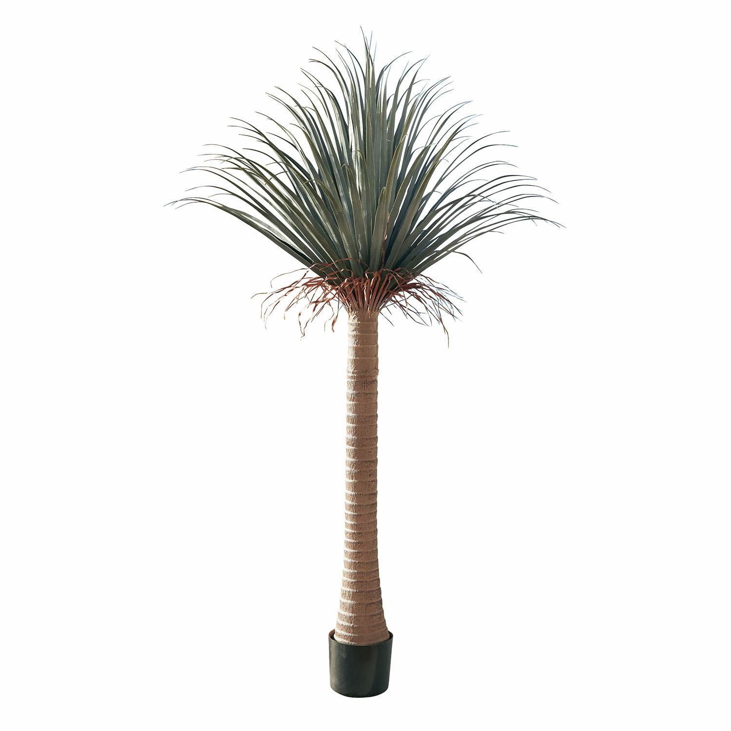 Deko-Palme Remivon Künstliche Palme im Topf mit braunem Stamm und grünen Blättern für Wohn- und Gartendekor