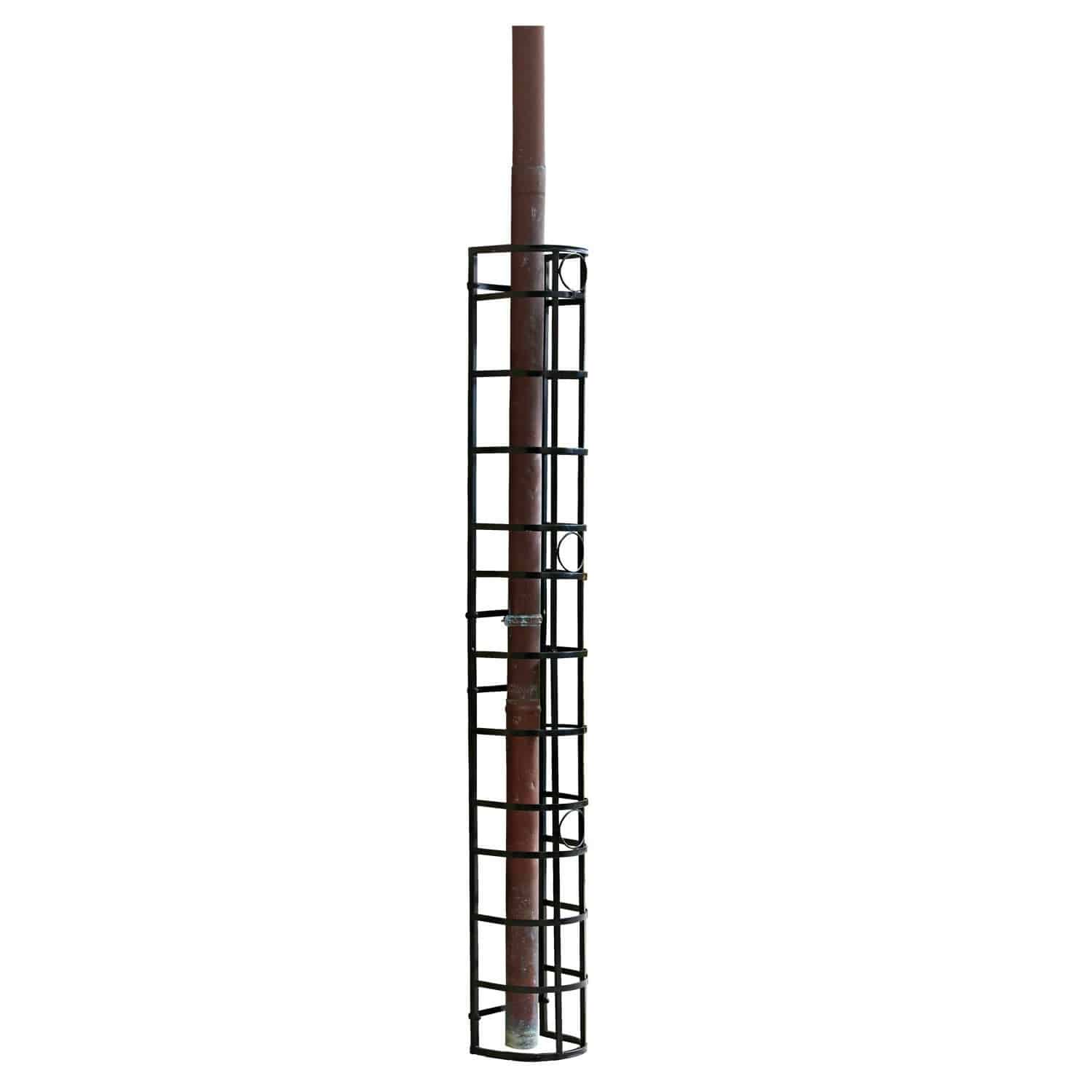 Rankgitter Vitot Schwarze Metallrohrschutzgitter, stabil und praktisch für Garten oder Haus