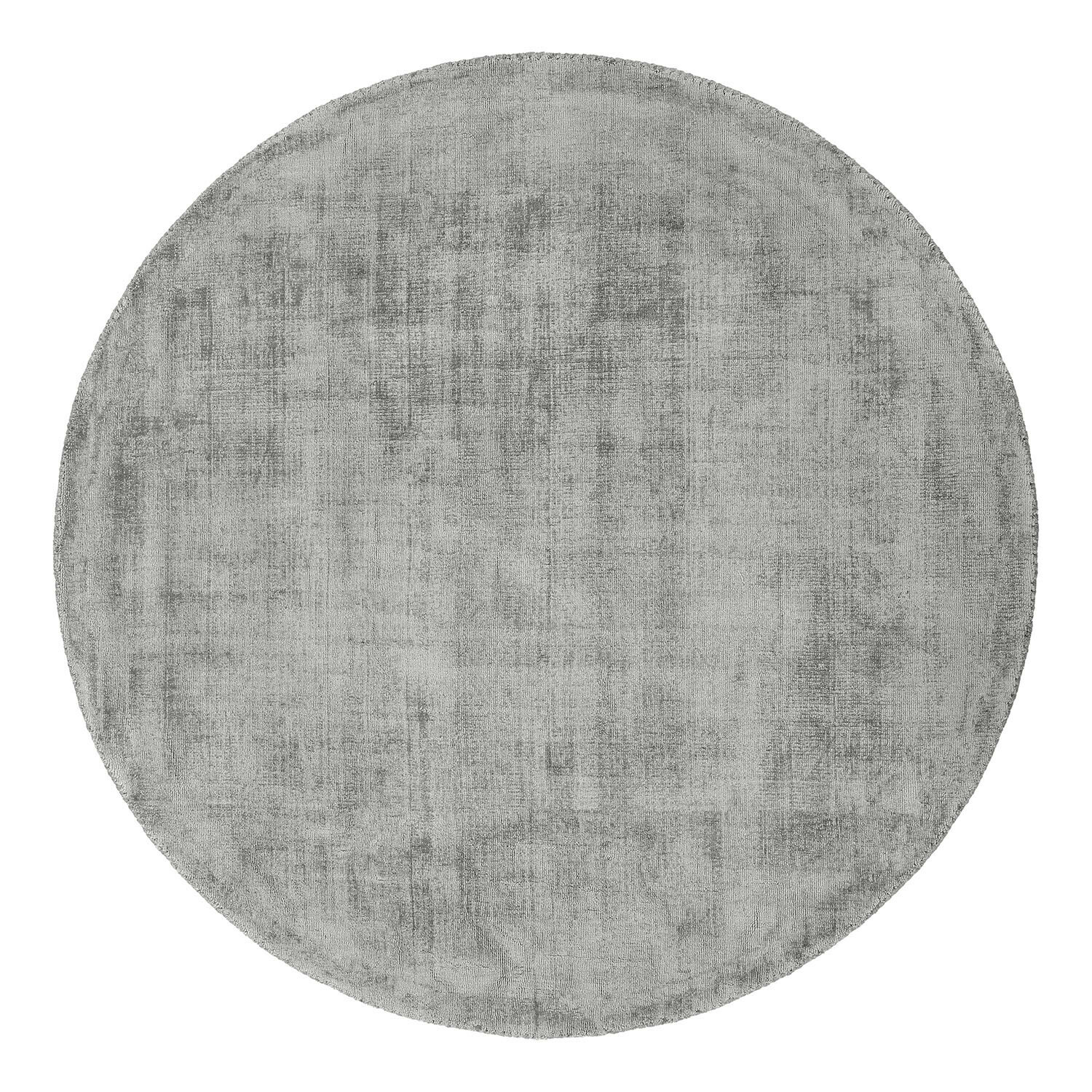 Teppich Mariselle Runder Teppich in Grau aus weichem Material, passend für moderne Wohnräume