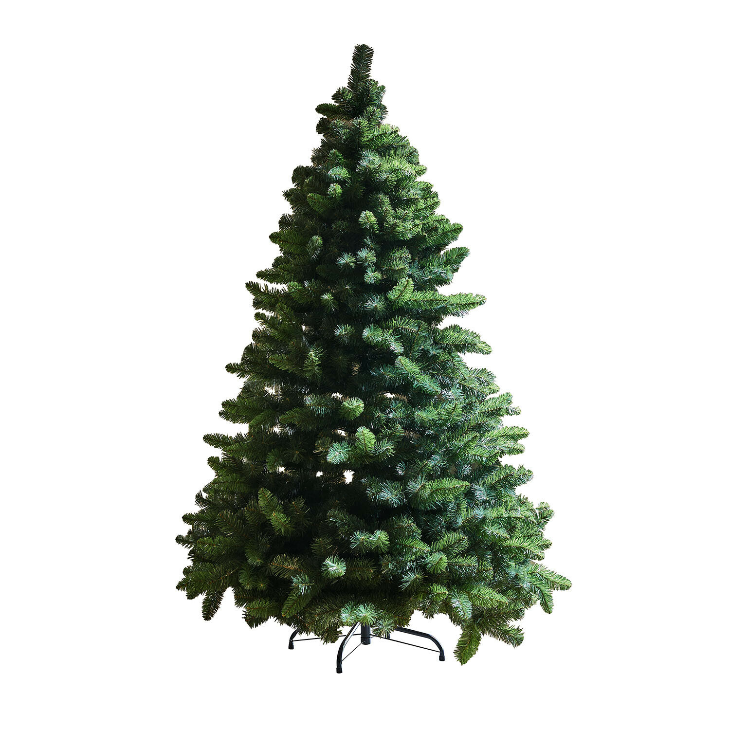 Weihnachtsbaum Bryndis Künstlicher dunkelgrüner Weihnachtsbaum mit Metallständer, perfekte Deko für die Weihnachtszeit